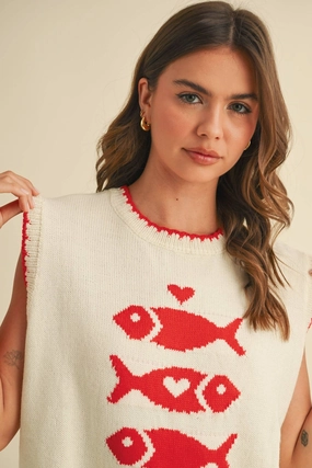 Comfy Essentials Sardine Sleeveless Knit Top