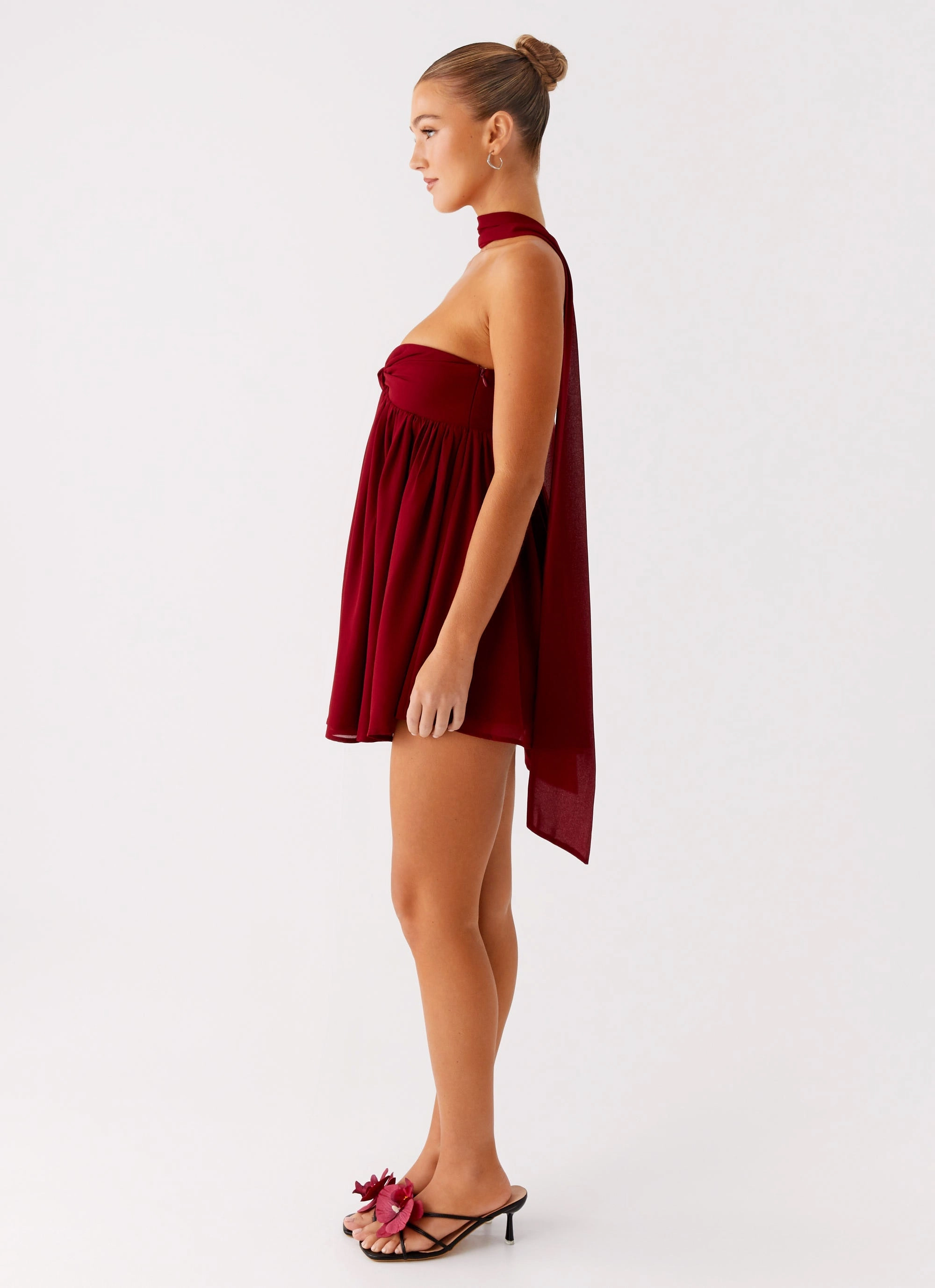 Saturn Mini Dress - Maroon Daytime Mood