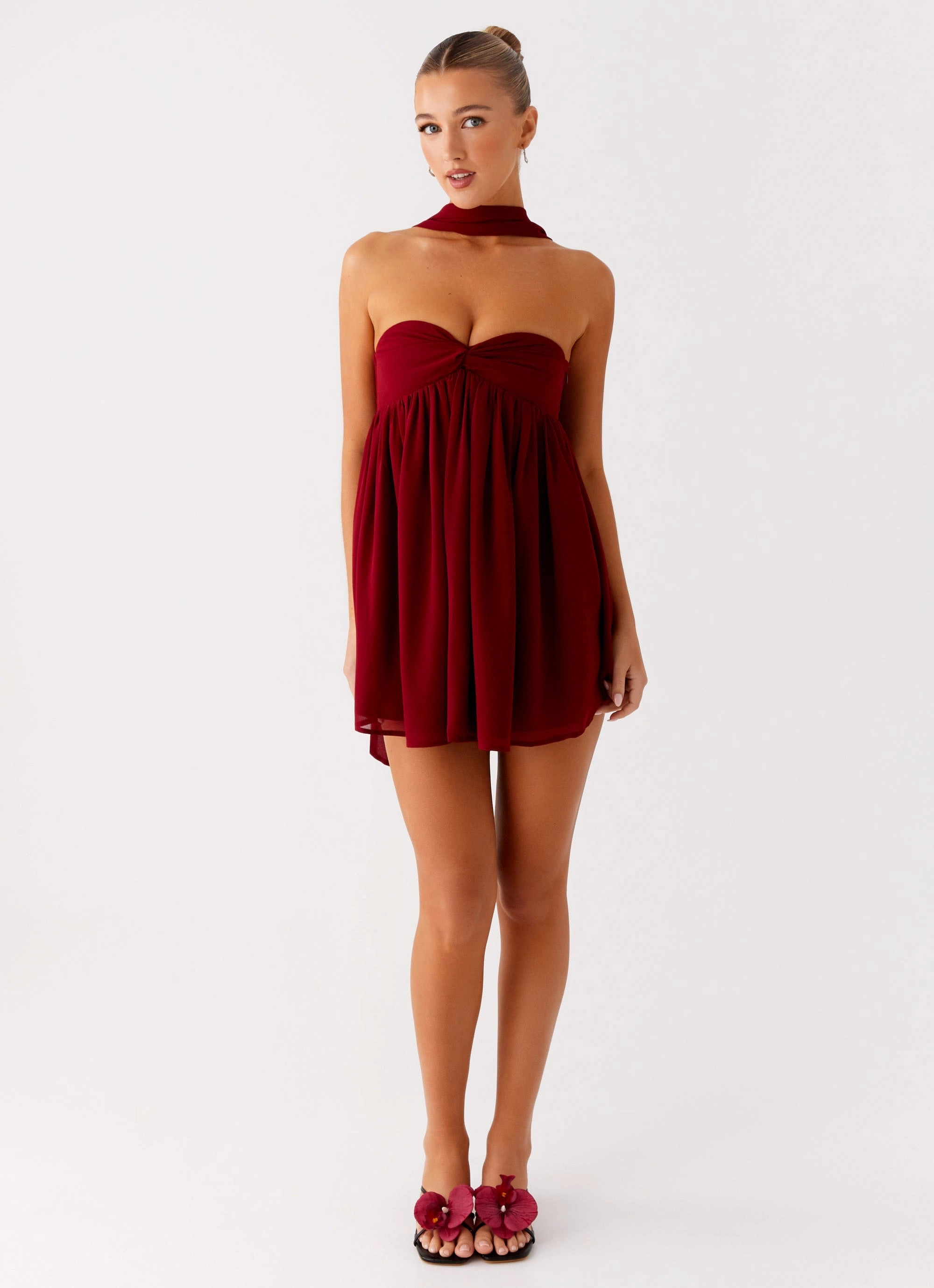 Saturn Mini Dress - Maroon Bold Movement