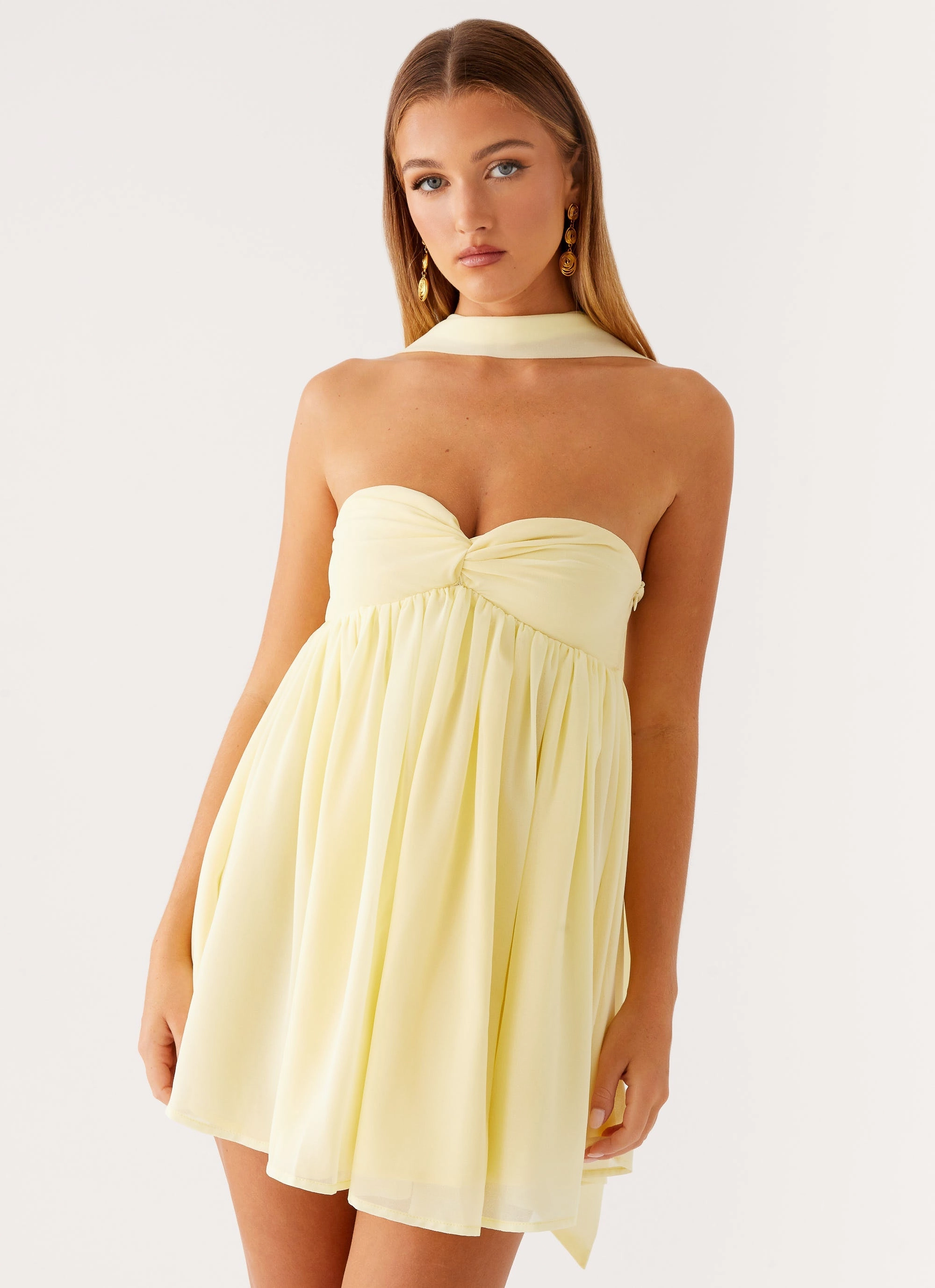 Saturn Mini Dress - Yellow Perfect Layering