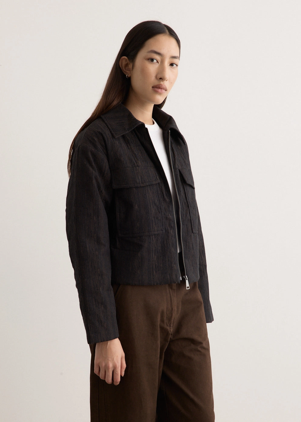 Seamless Edge Finishing Scarce Jacquard Jacket