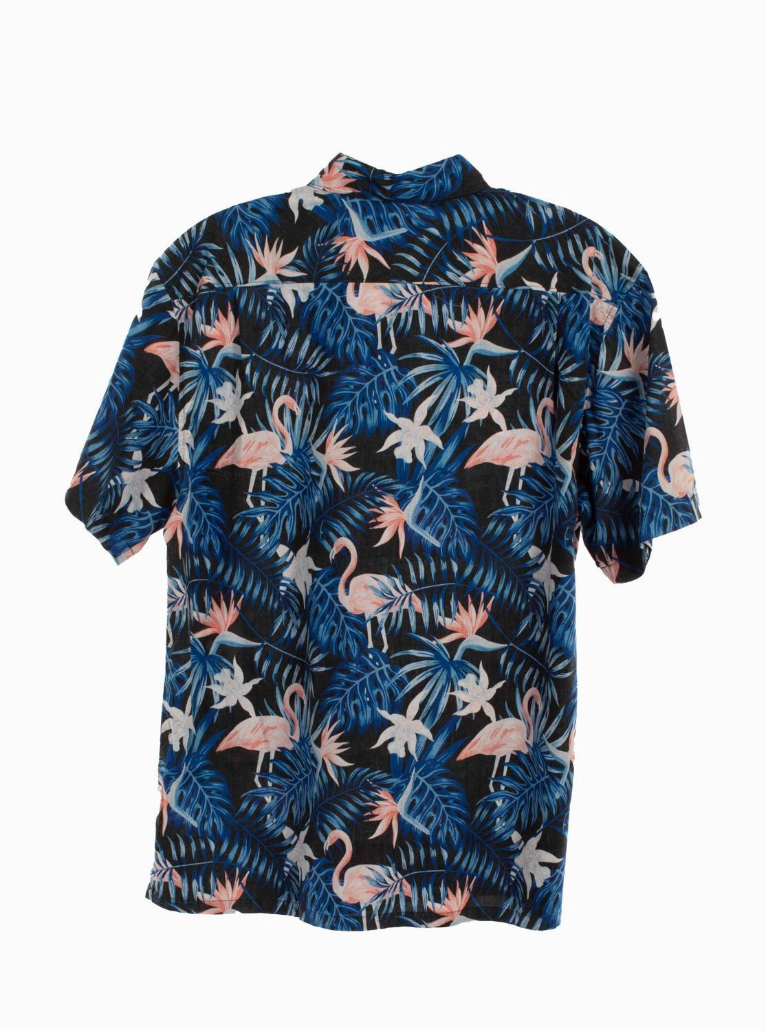 Unisex Choice Scully Mens Flamingos Black 100% Cotton S/S Shirt