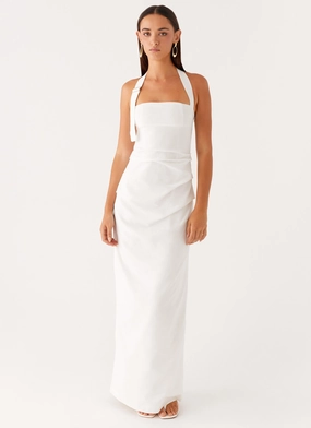 Multipurpose Rumour Has it Maxi Dress - White