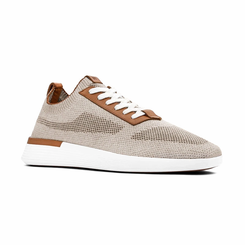 Comfort Run Low Impact Design Men's Supremeknit Trainer Mocha/White