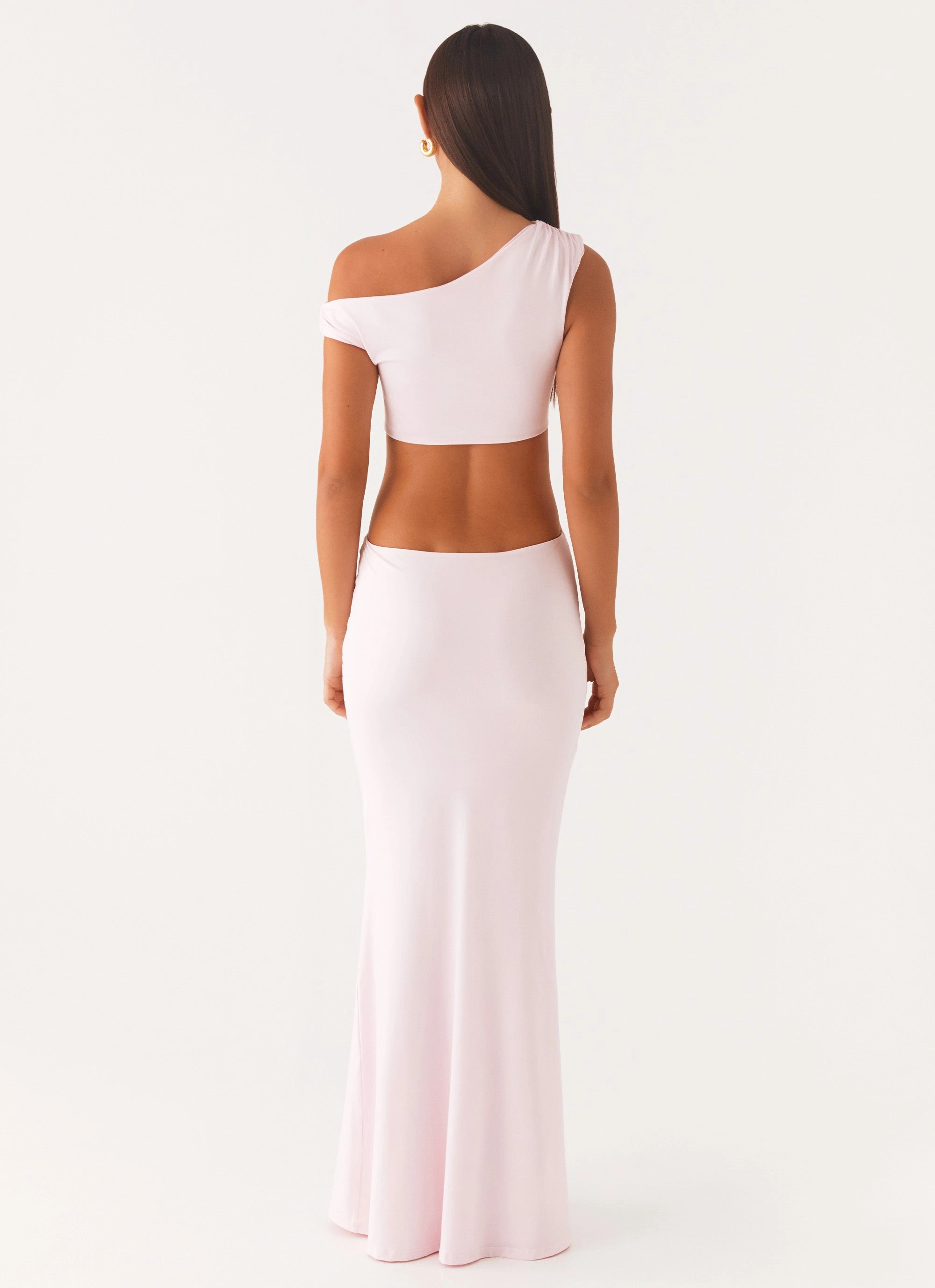 Veronica Maxi Dress - Pink Luxurious Feel Layered Fit