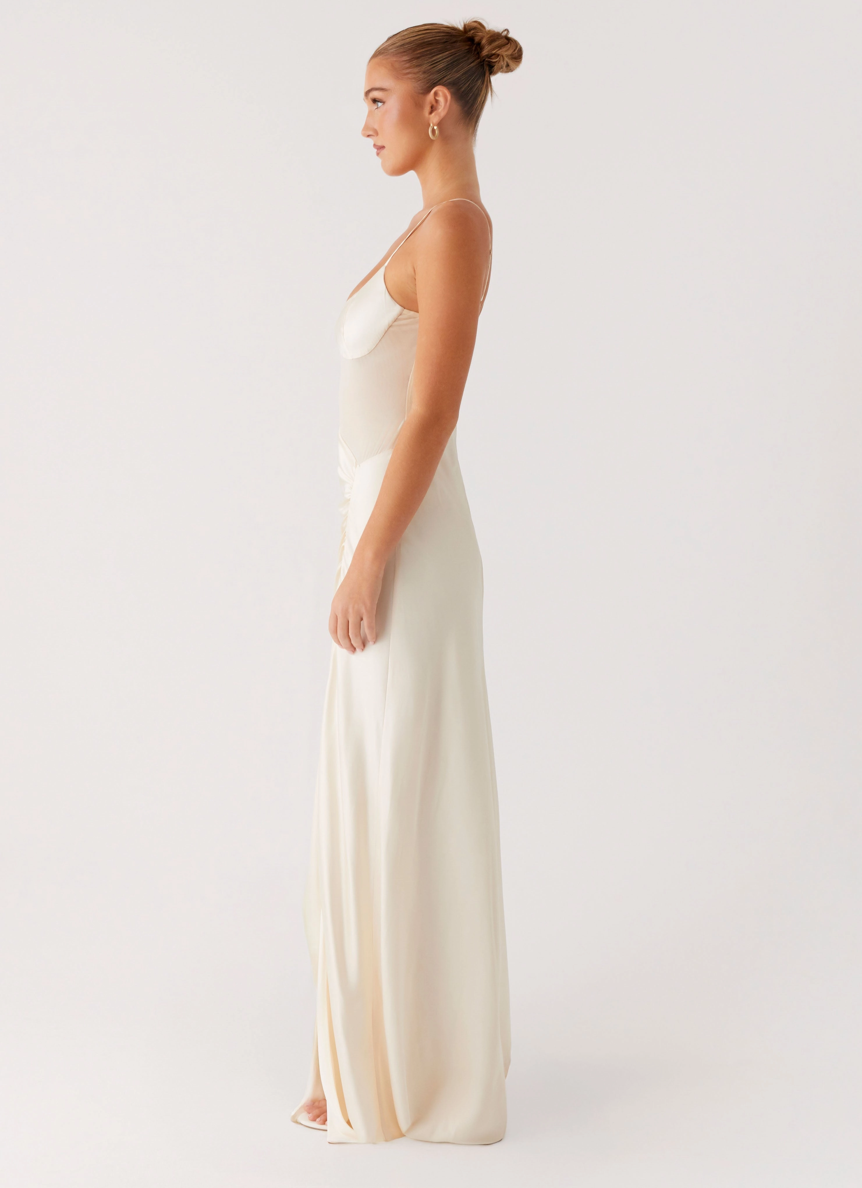 Rising Sun Maxi Dress - Off White Gradient Shade