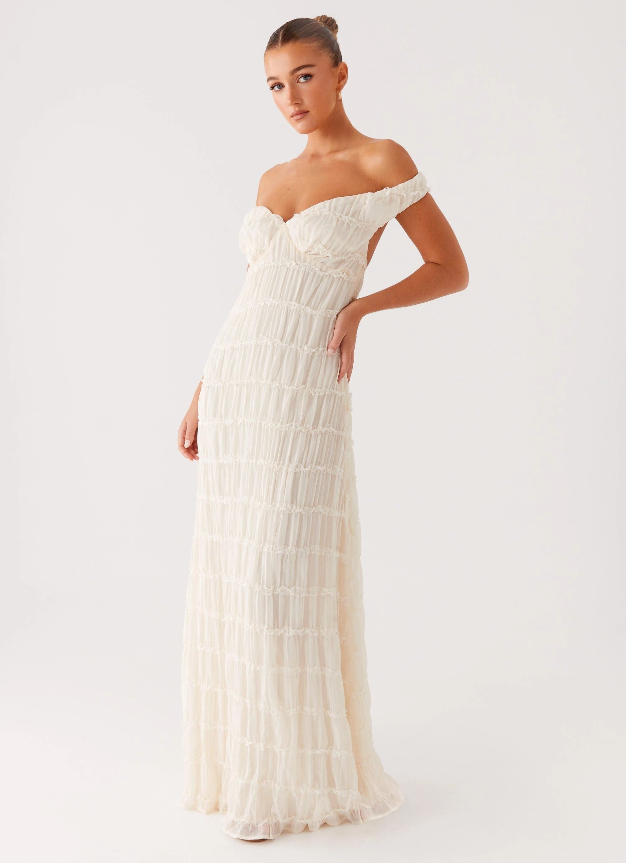 Embrace Maxi Dress - Ivory Formal Outfit Calm Finish
