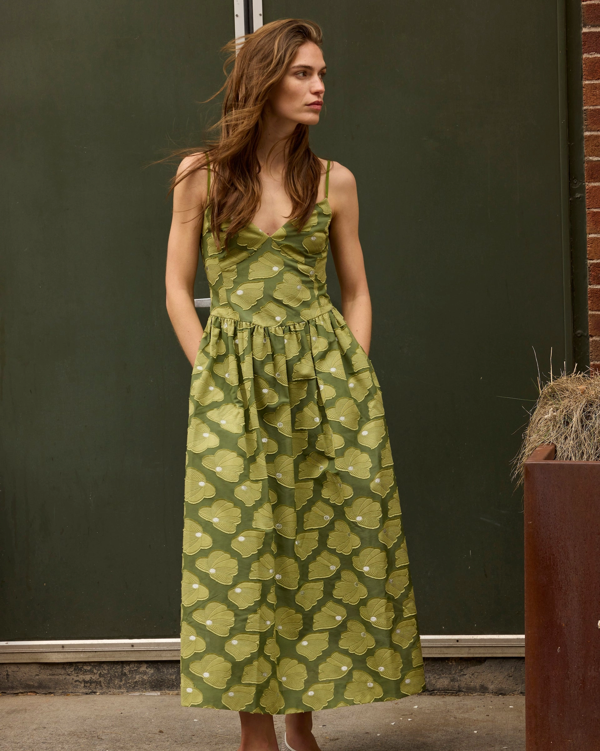 Unique Cut Silky Layer Serena Dress