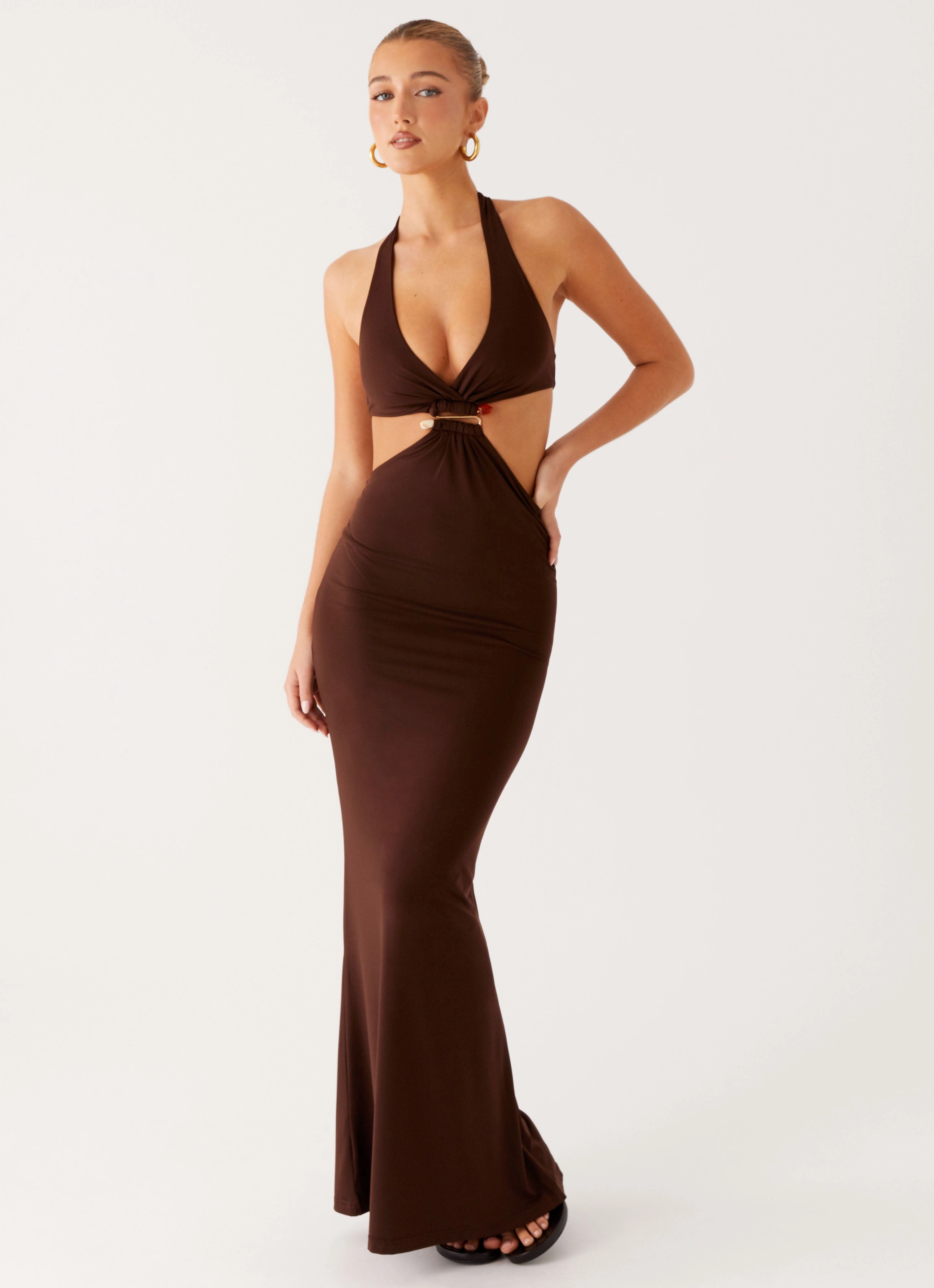 Shawnie Maxi Dress - Chocolate Date-Night