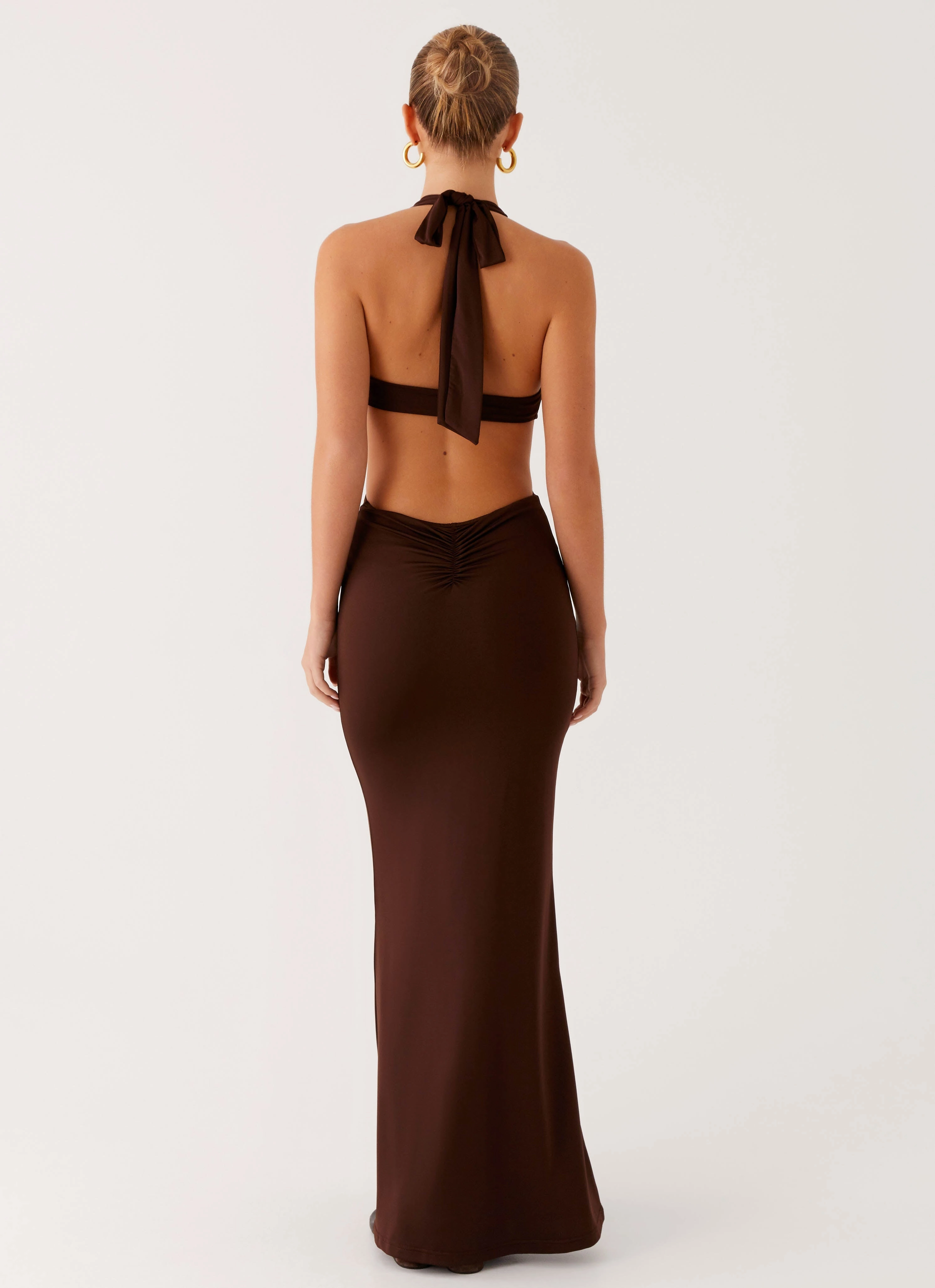 Shawnie Maxi Dress - Chocolate Soft-touch daywear