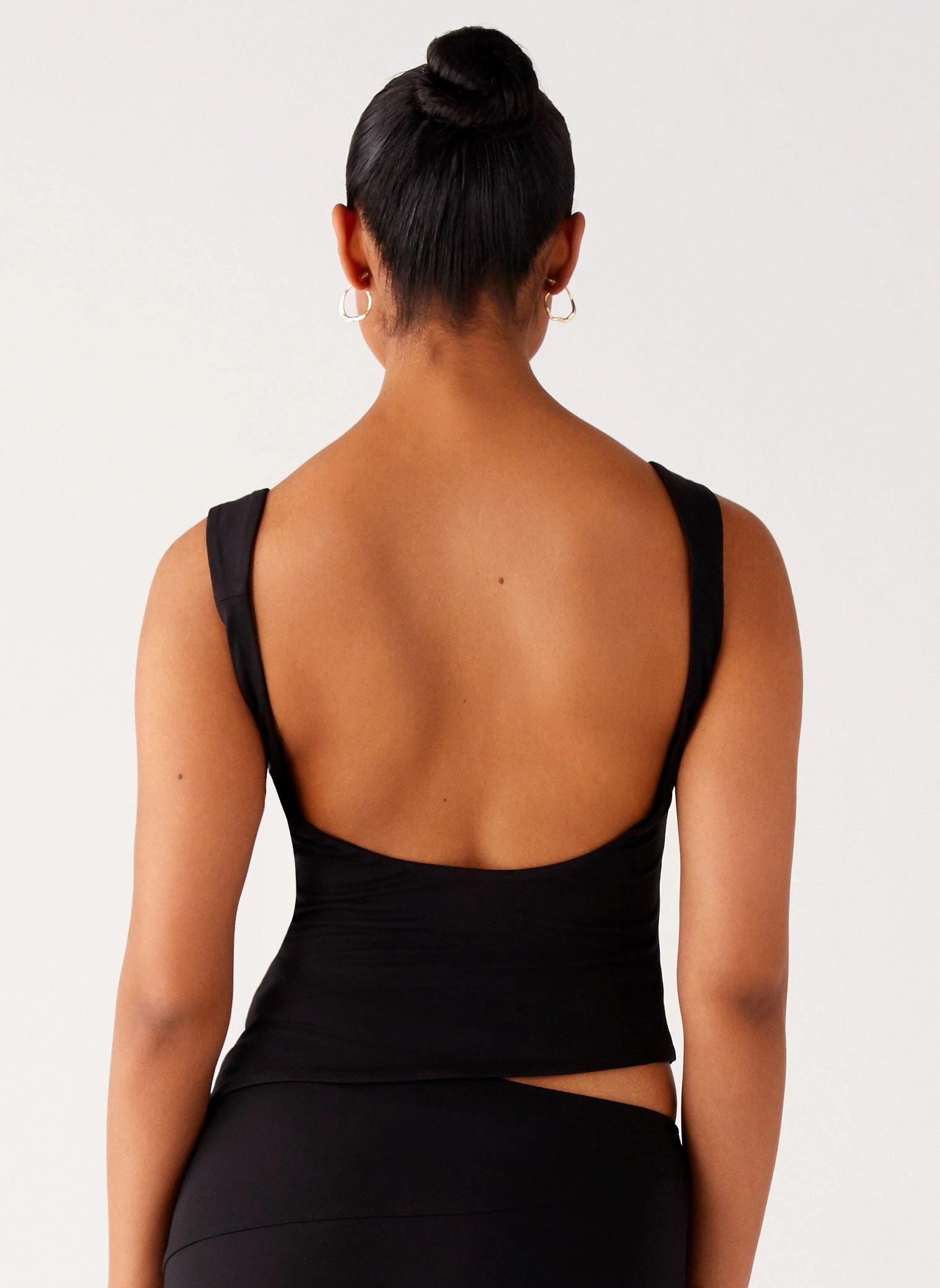 Trendy Mood Wonderlust Cowl Top - Black