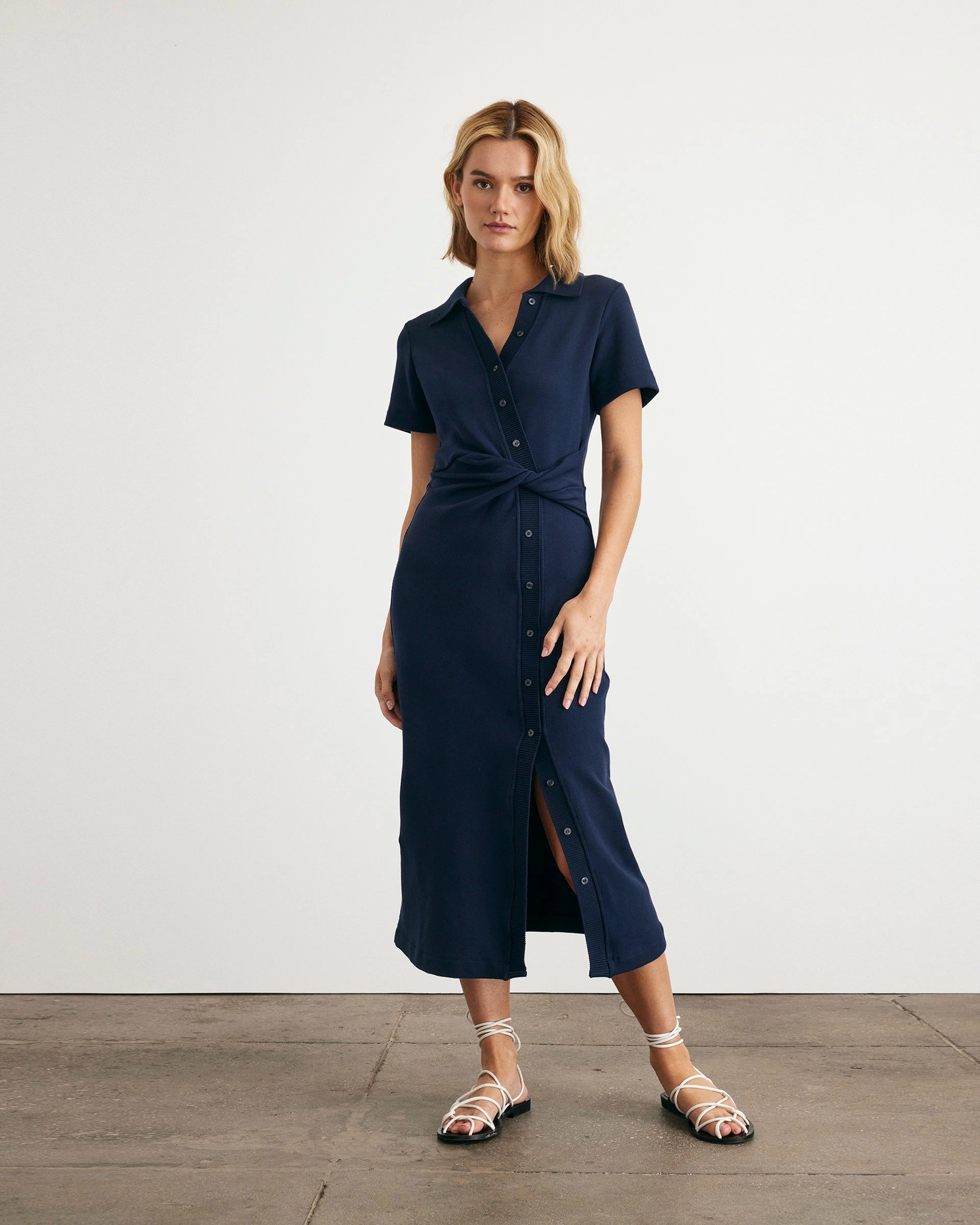 Flexible Comfort Smart Edge Short Sleeve Ellicot Dress