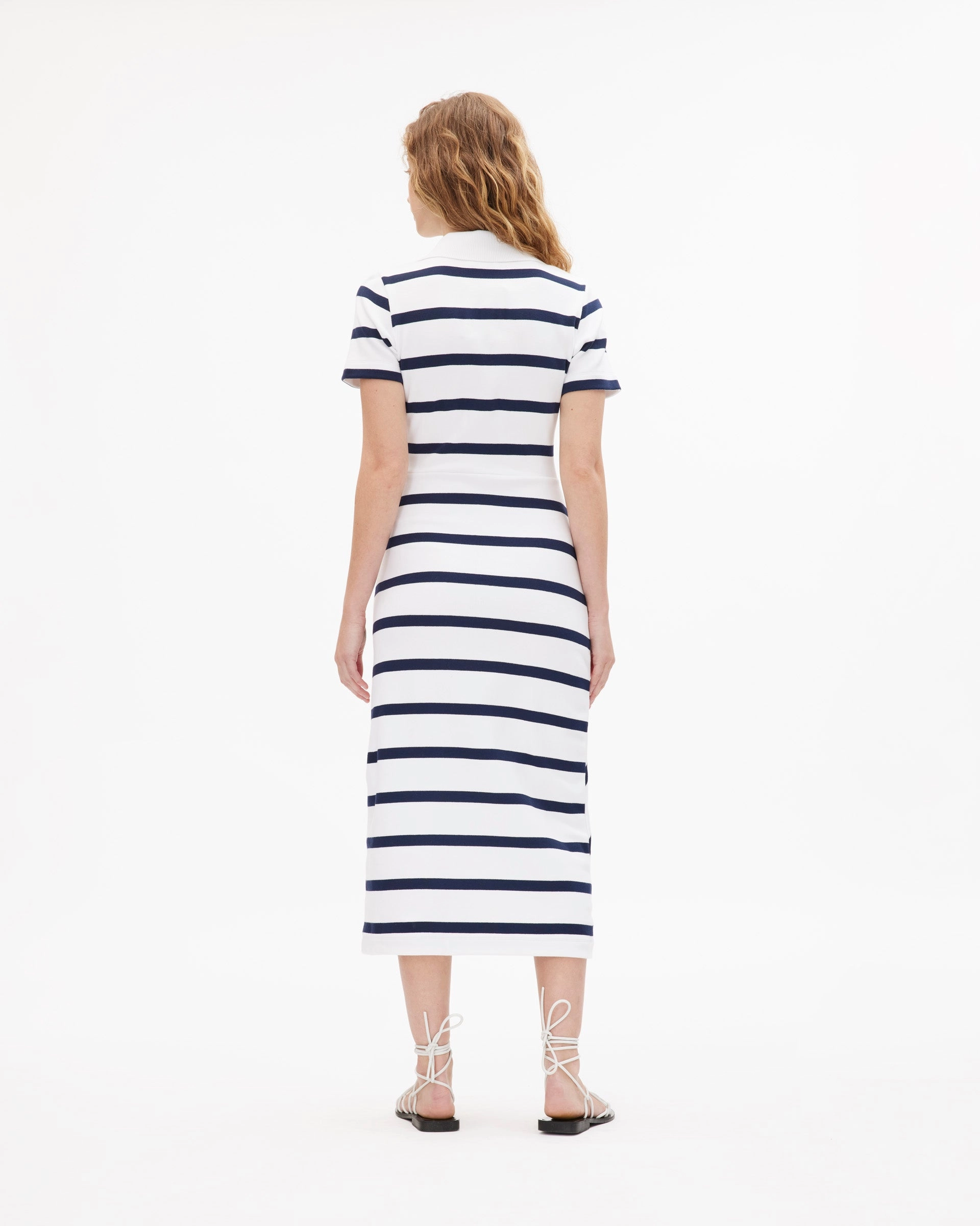Short Sleeve Ellicot Dress Feminine Details
