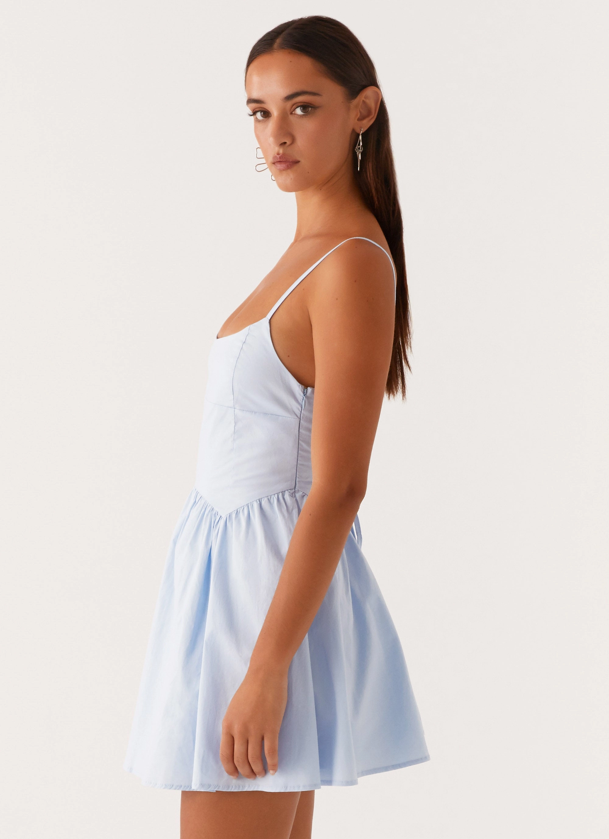 Tesoro Mio Mini Dress - Baby Blue Workwear