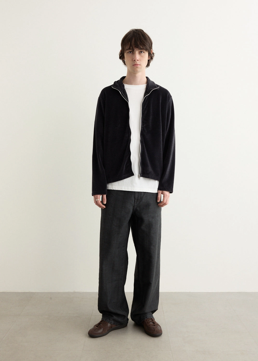 Shrunken Full Zip Polo Primaloft Insulation