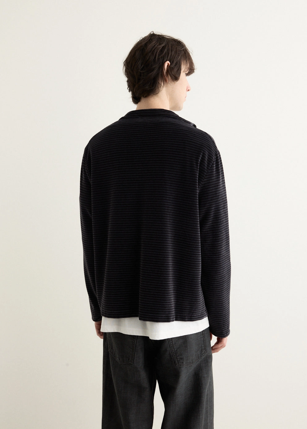 Shrunken Full Zip Polo Moisture Wicking Material Light Reflectivity Trim