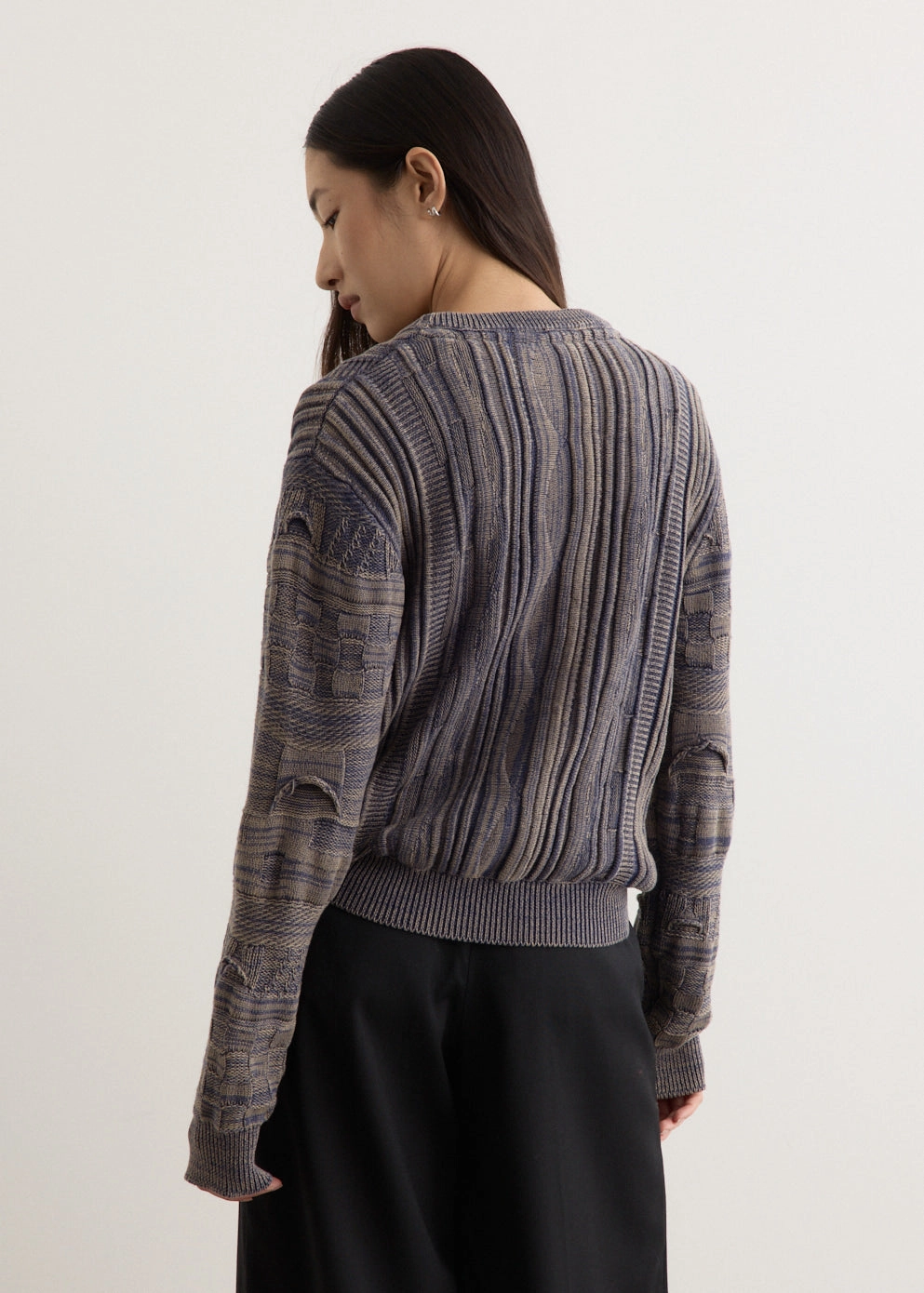 Shutter Rope Fitted Crewneck Jumper Crisp Look