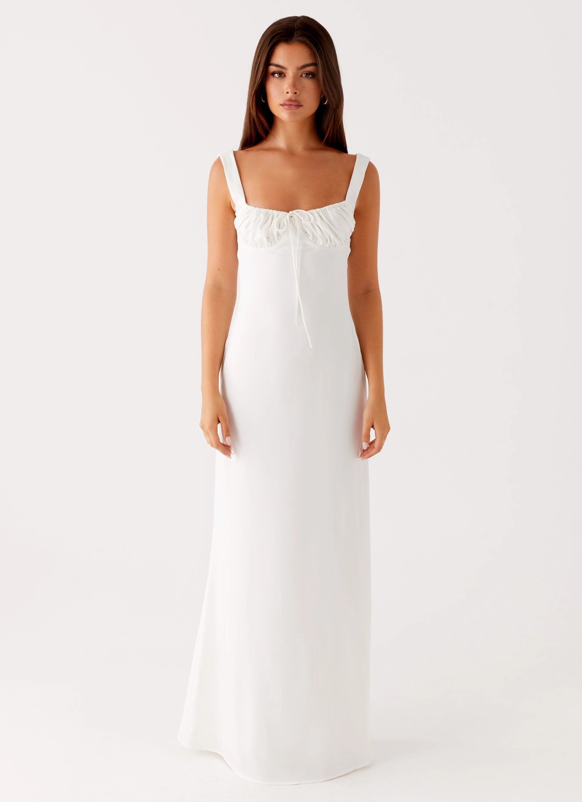 Shyla Maxi Dress - Ivory Balloon-Sleeve