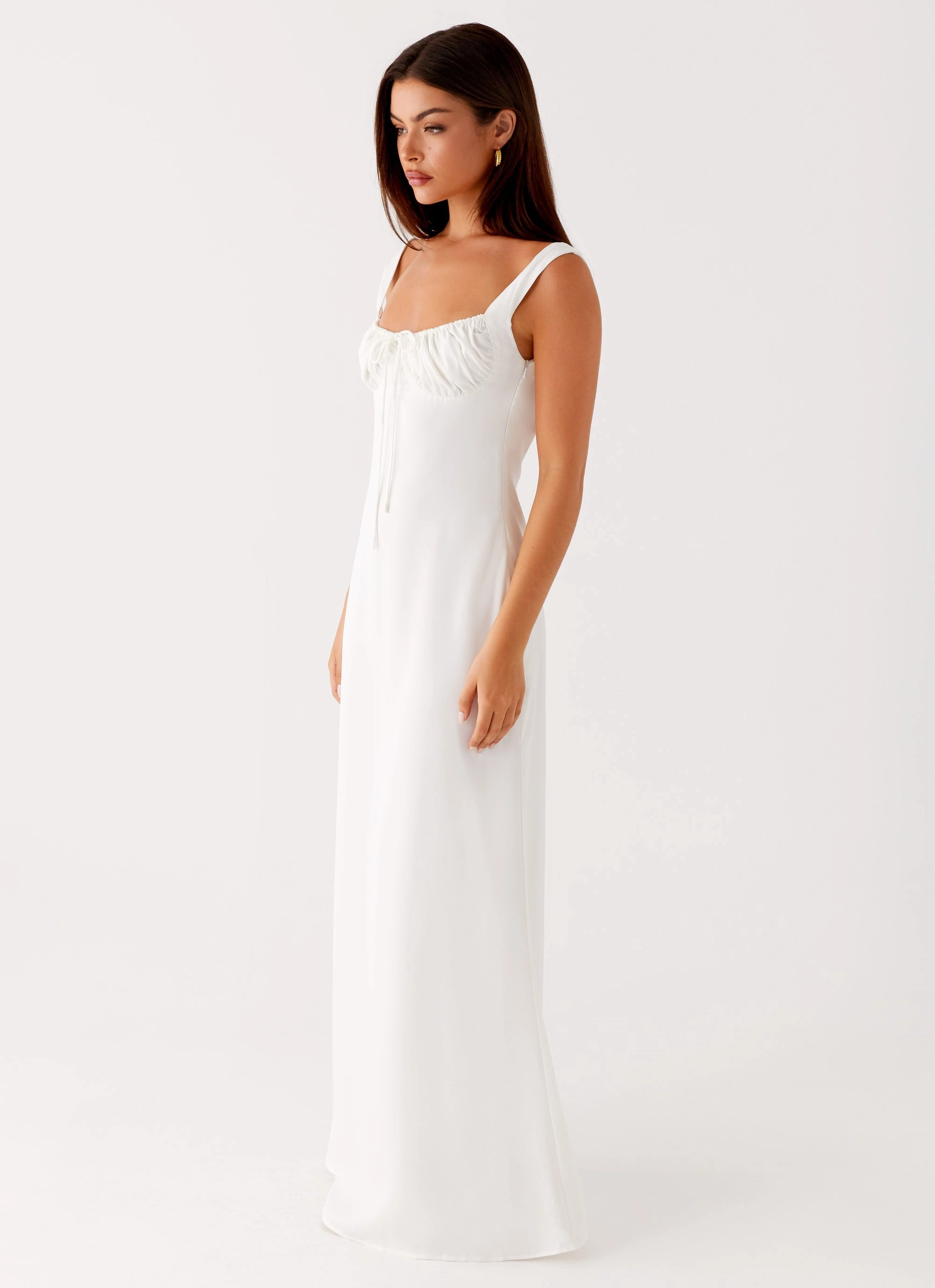Curvy Glam Shyla Maxi Dress - Ivory