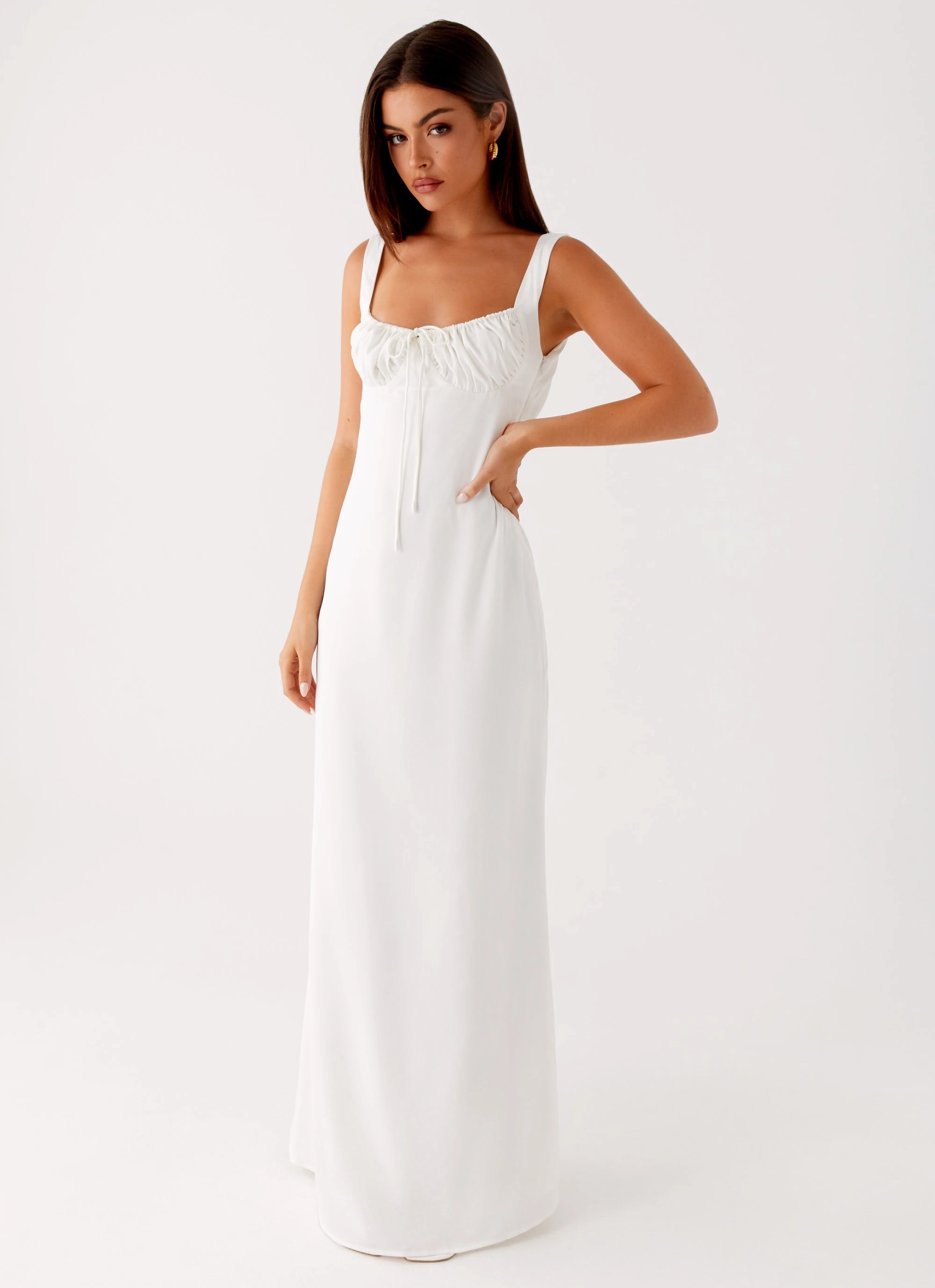 Shyla Maxi Dress - Ivory Versatile party outfit