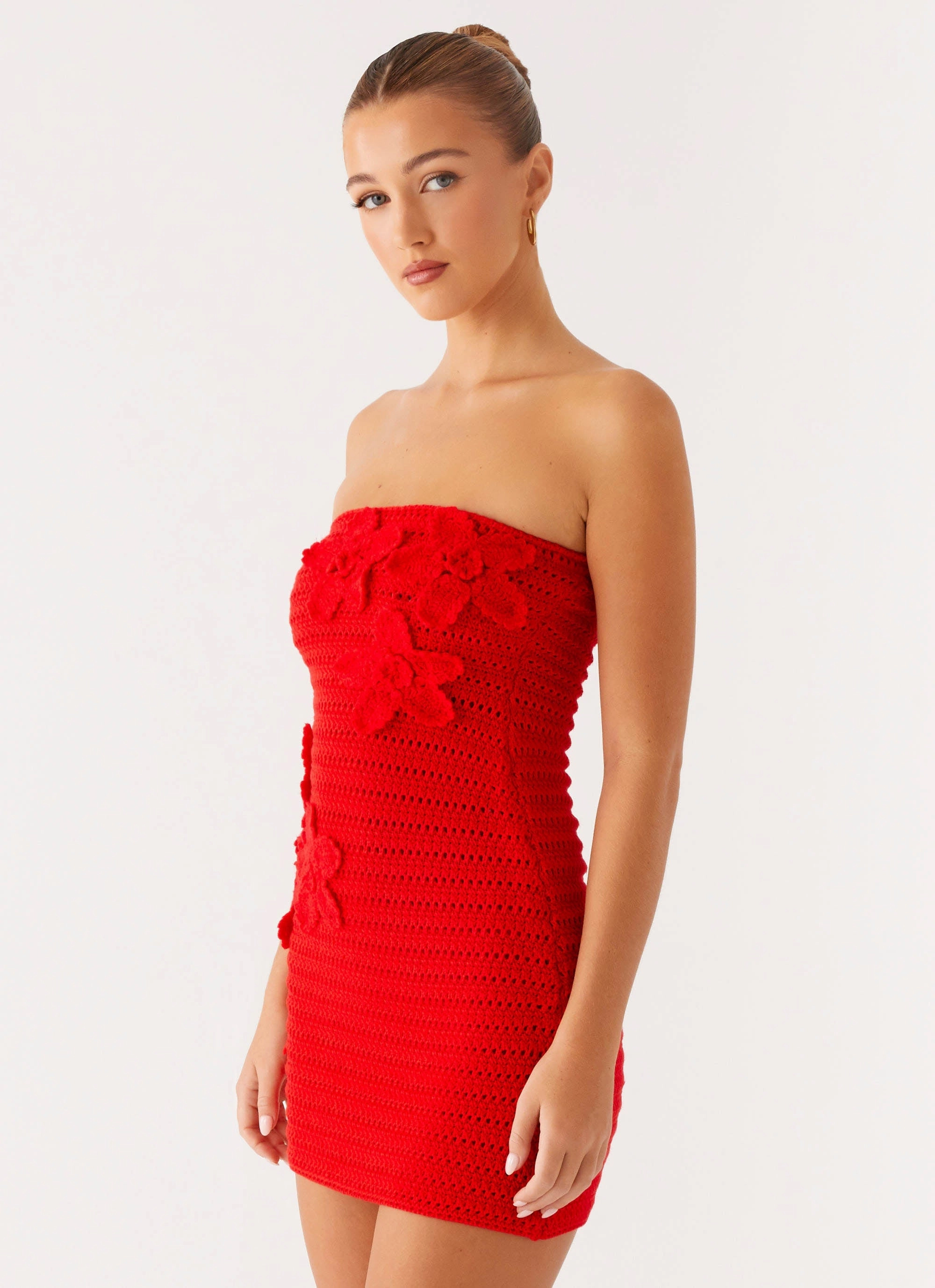 Sicily Mini Dress - Red Pretty Glow