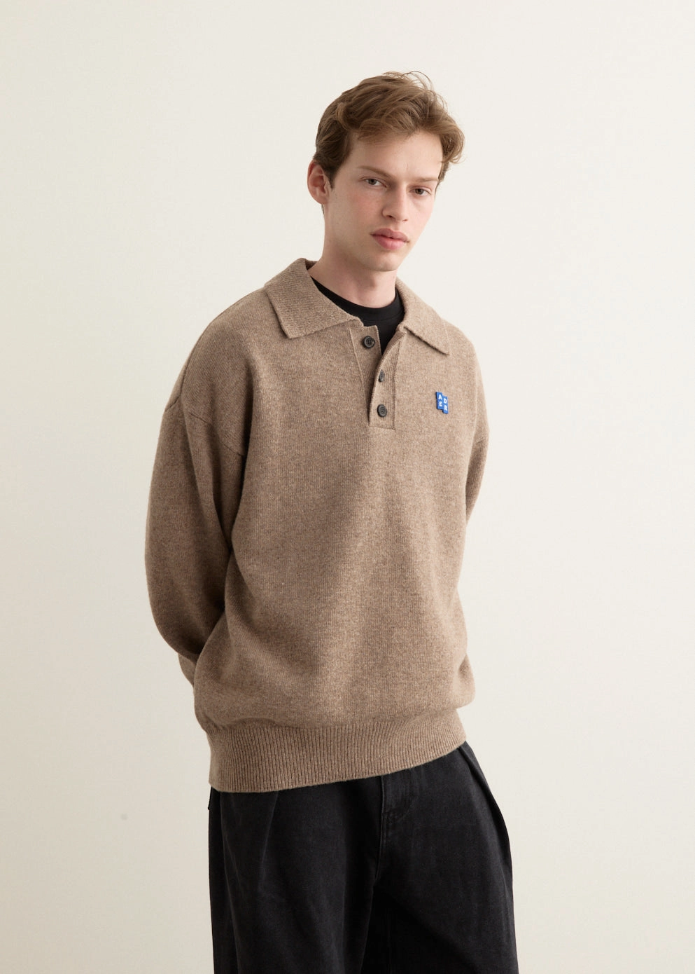 Significant Wool Knit Polo Thermal Retention Lining