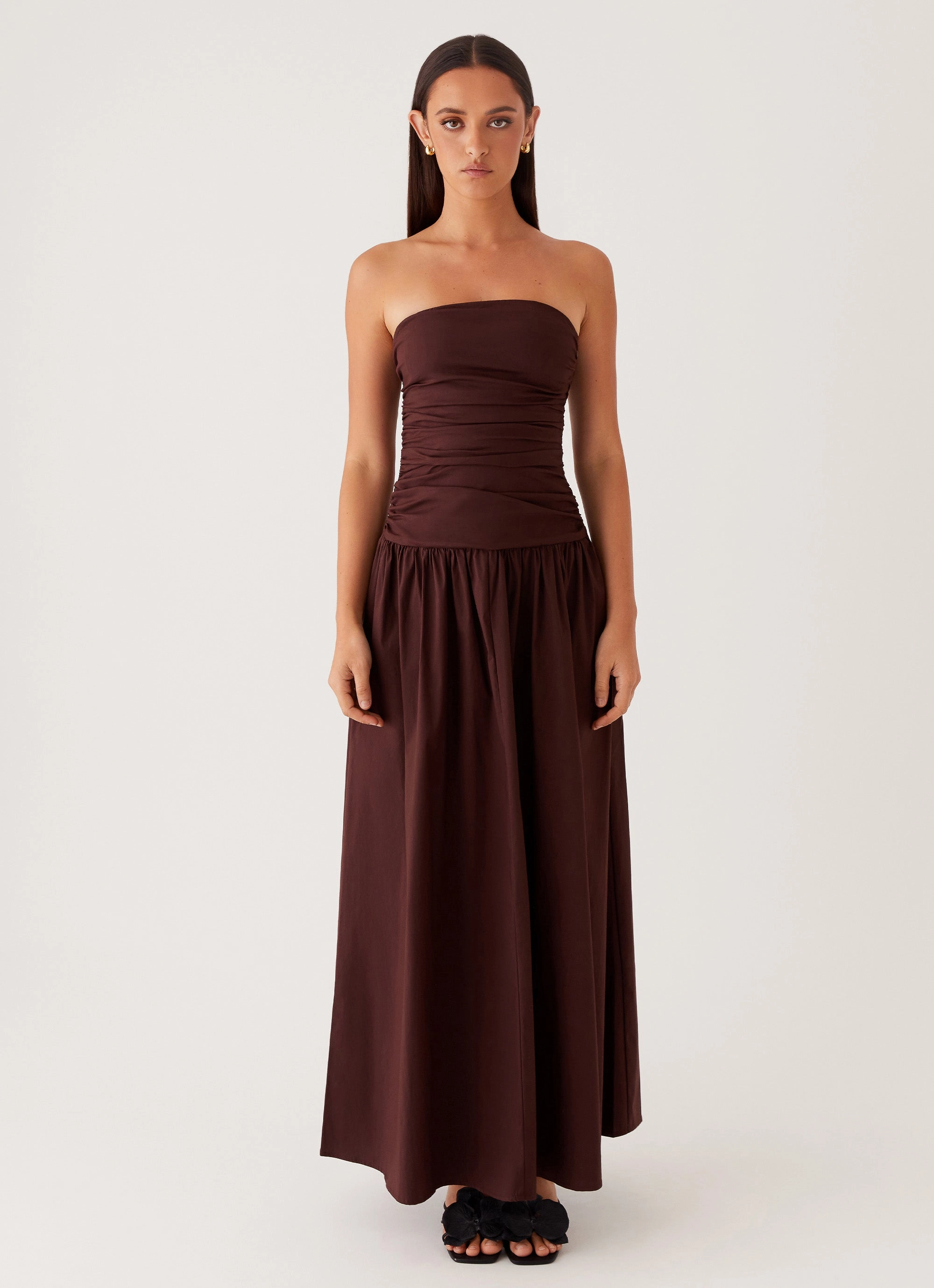 Street Motion Love Energy Carmel Maxi Dress - Brown