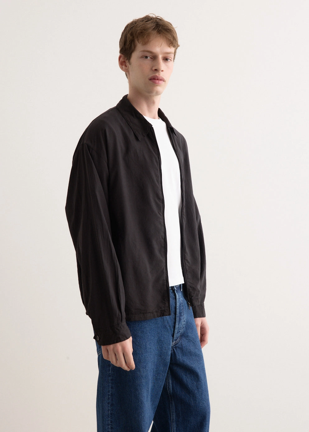 Silk Garment Dyed Blouson Flexible Hem Adjustment Weatherproof Technology