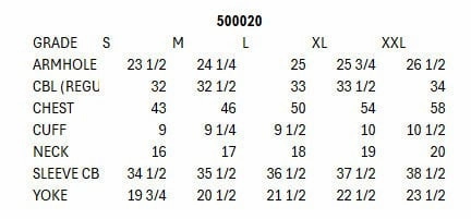 Scully RangeWear Mens Light Grey 100% Cotton Vintage L/S Full Cut Shirt Urban Wear Workwear Style