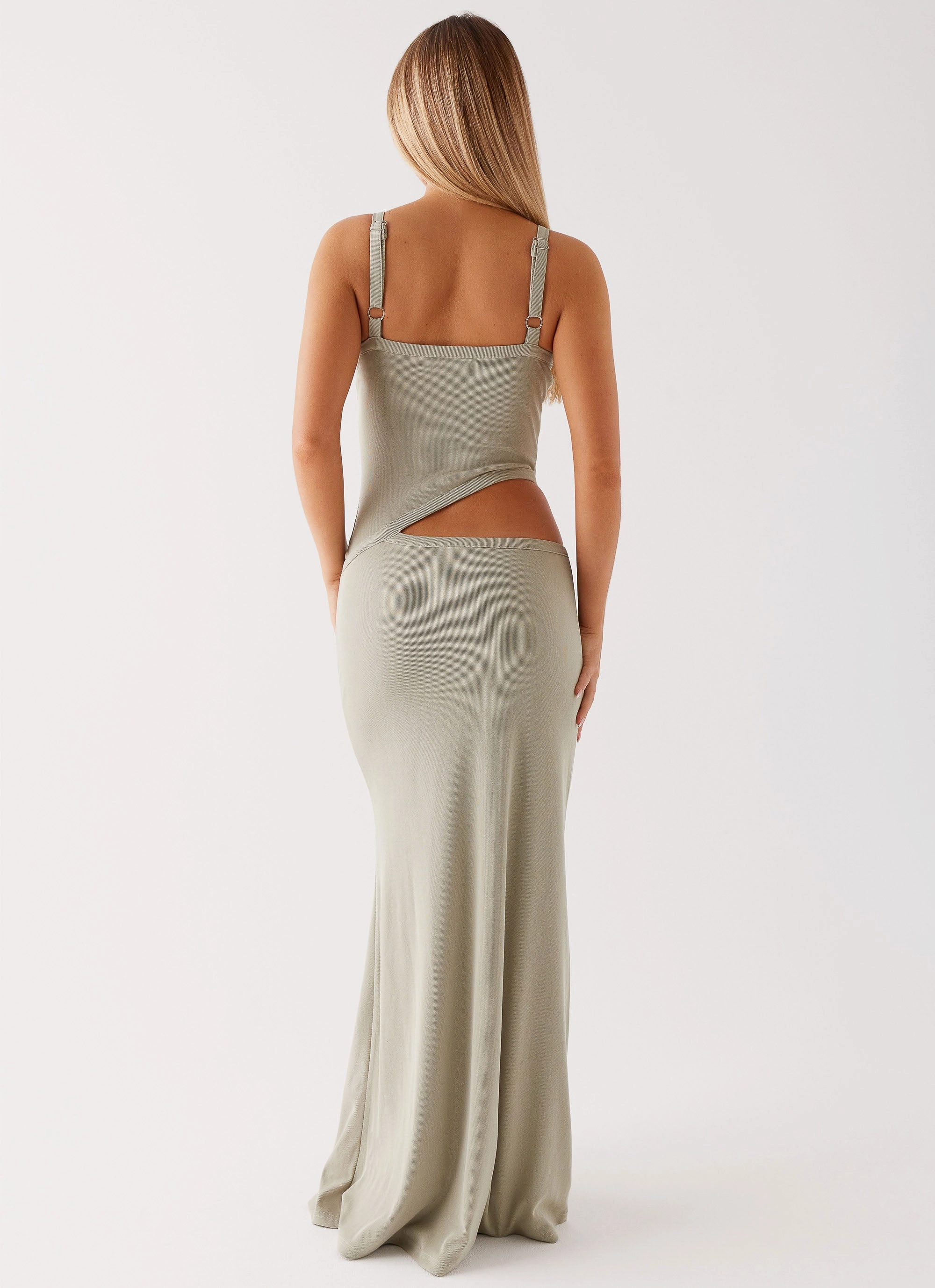 Jocelyn Maxi Dress - Sage packable Full Coverage