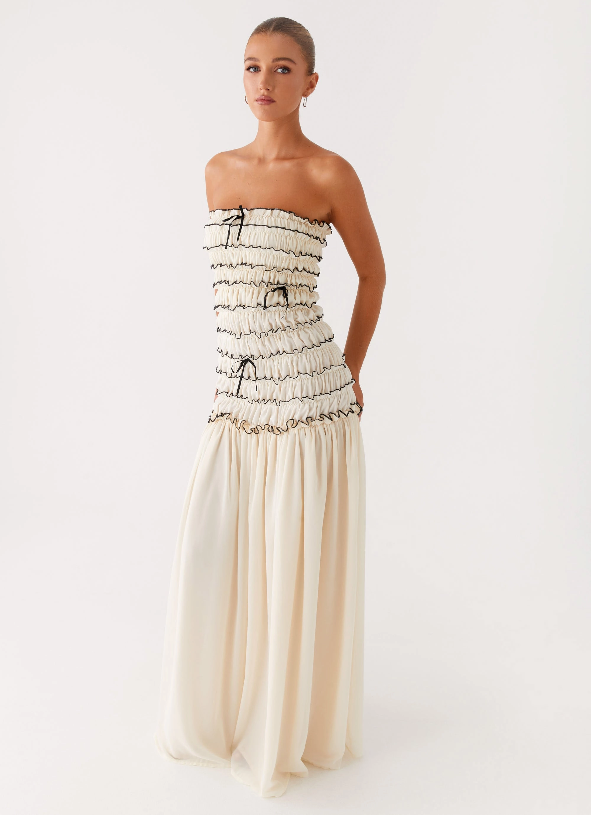 Clean Texture Timeless Soft Zariah Maxi Dress - Ivory