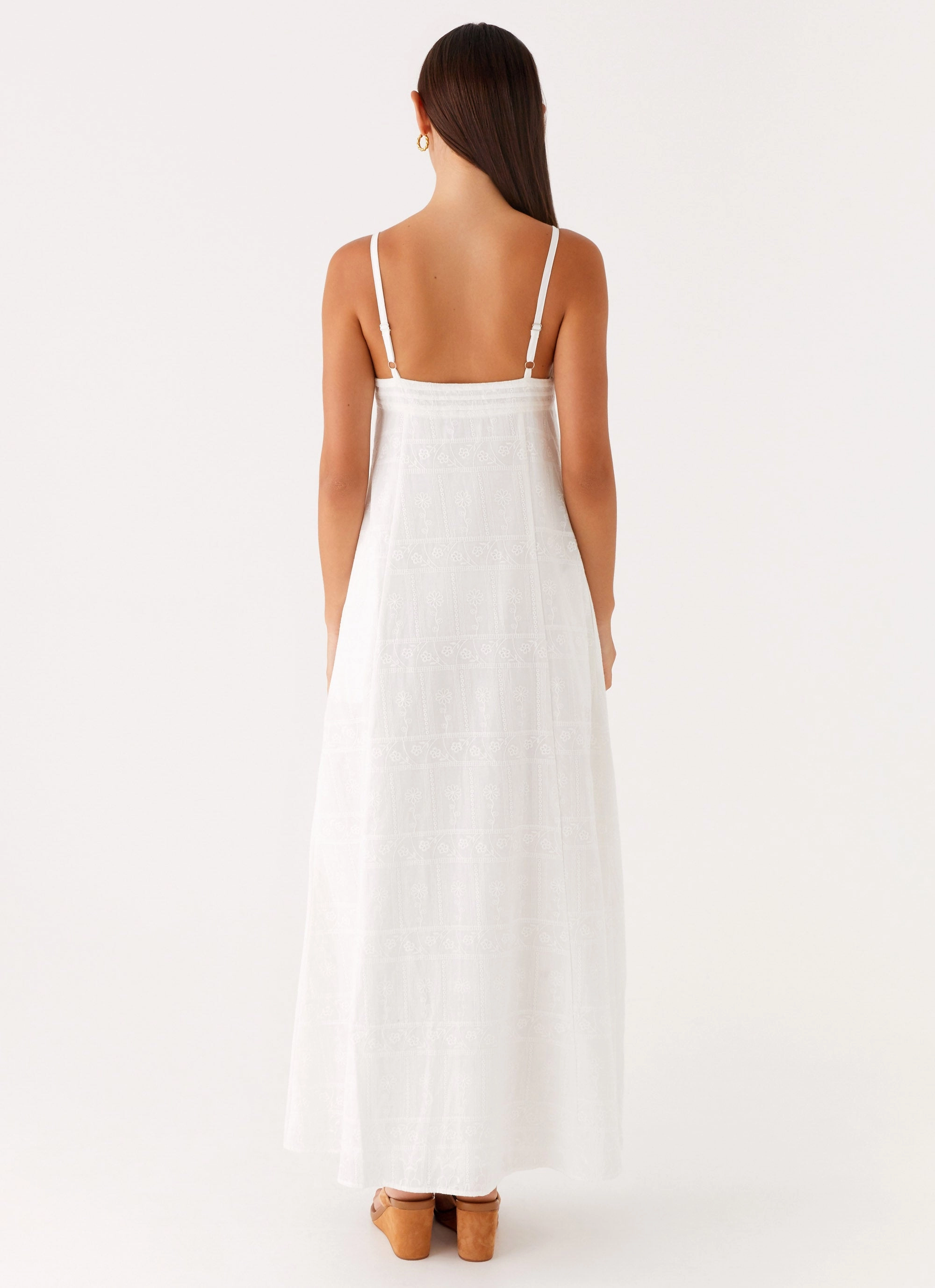 Perfect Fit Look Comfortable Touch Cole Maxi Dress - White