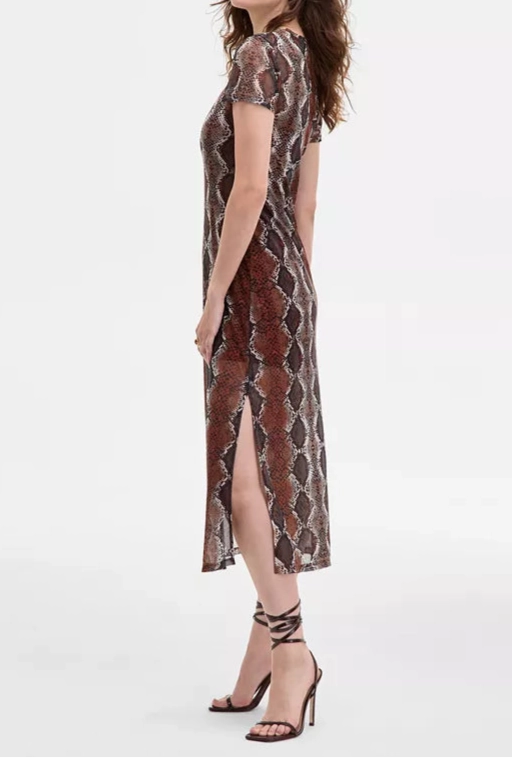 Nola Dress in Bronze Natural Wrap