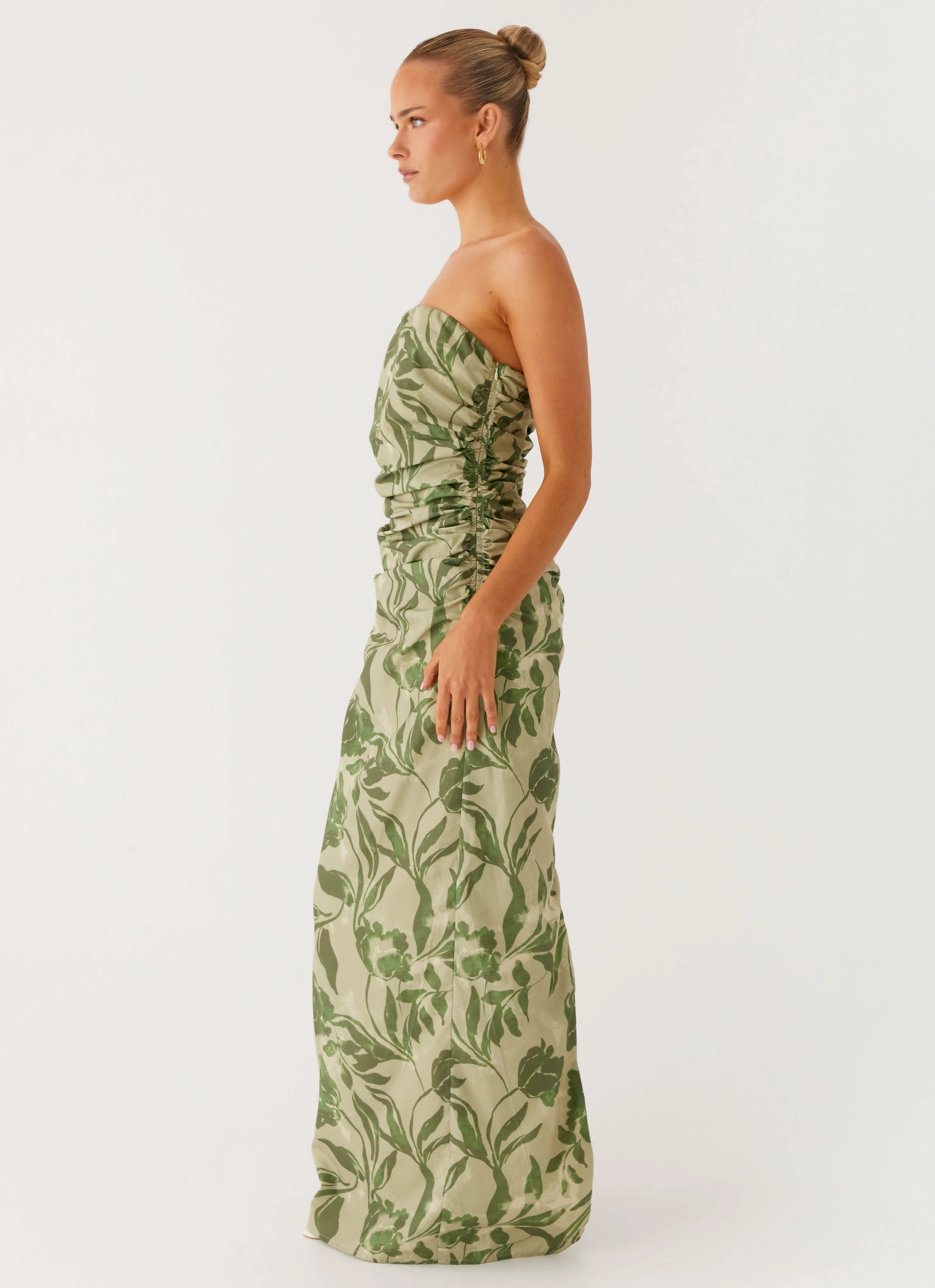 Cool Texture Relax Cut Sirrah Maxi Dress - Jade Fern