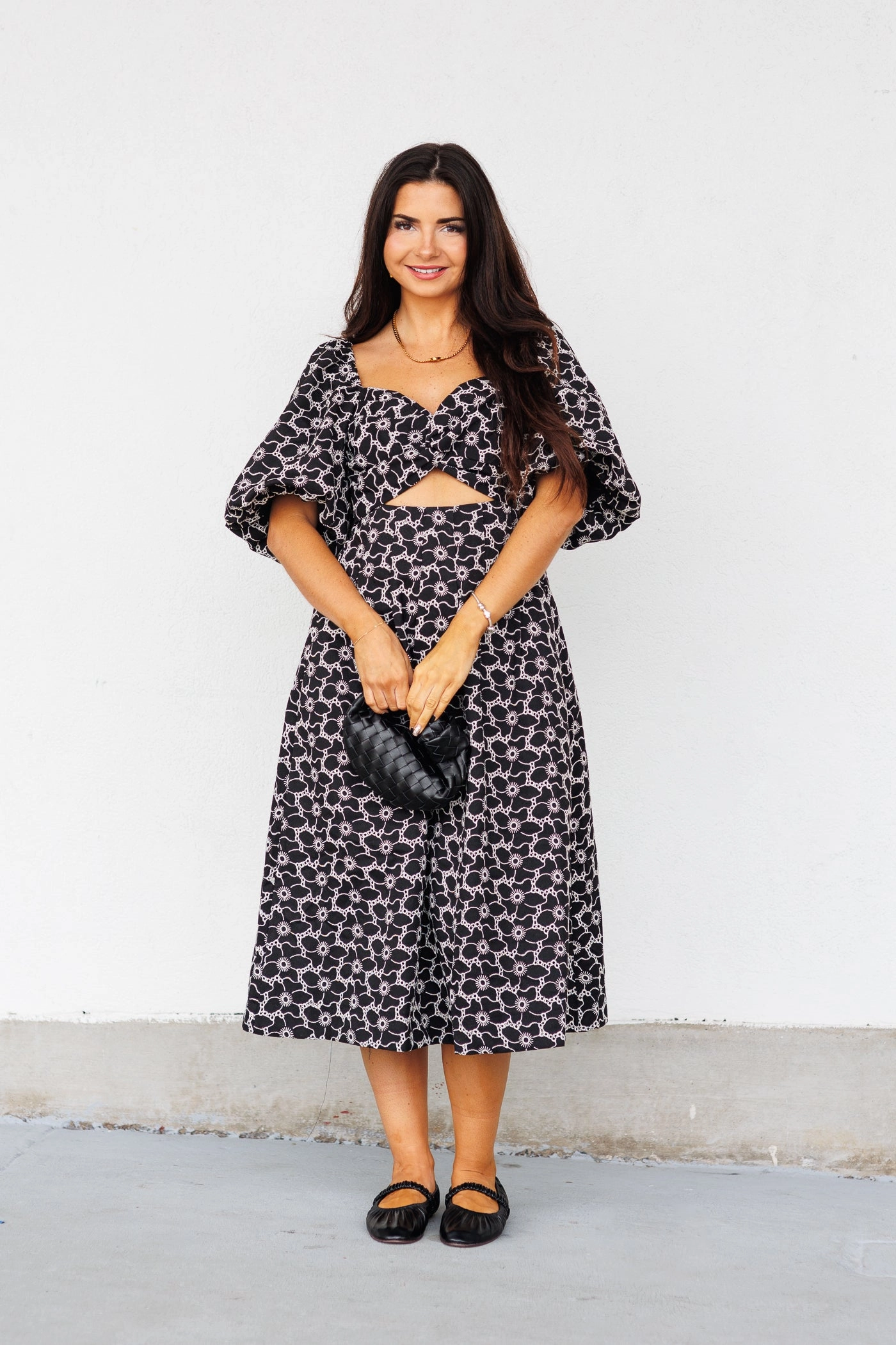 Draped Layer ANNA MIDI DRESS