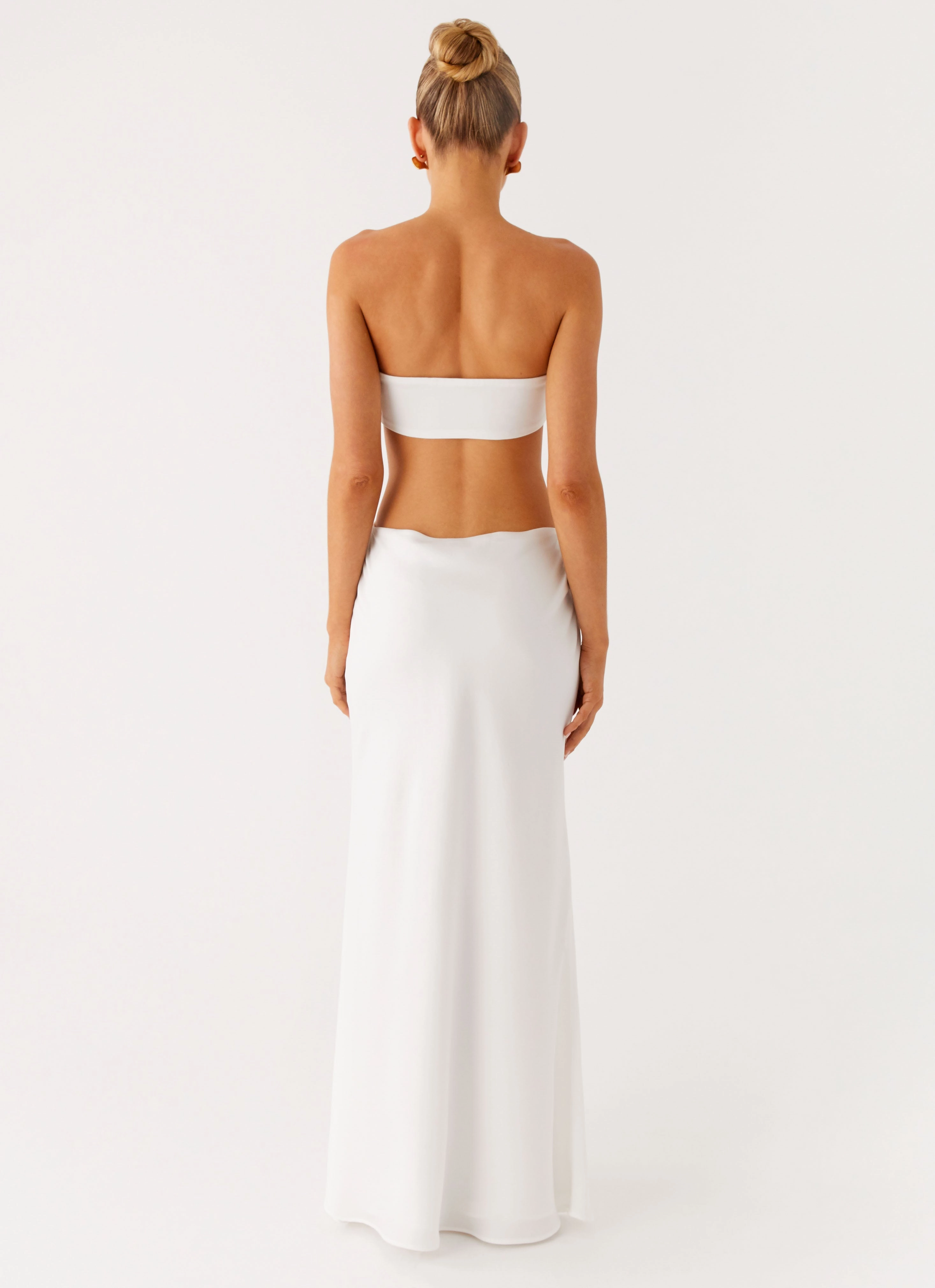 Spring Style Beadwork Kiss Me Cut Out Maxi - Ivory