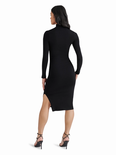 Cozy Balance Maja Sweater Dress in Black