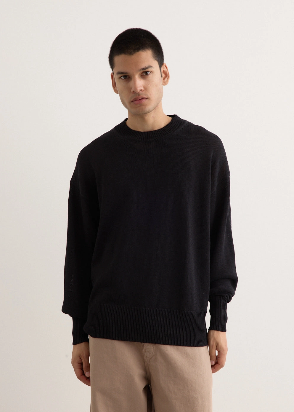 Kami Paper Knitted Crew Neck Midweight Feel