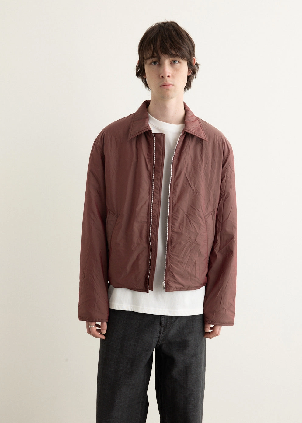 Windproof Inner Layer Zipper Closure System Slight Jacket