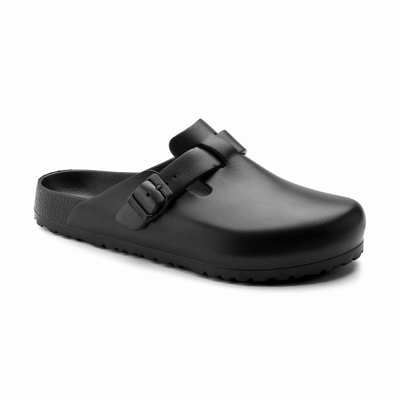 Men's Boston EVA Black Moisture wicking Anatomical Toe Shape