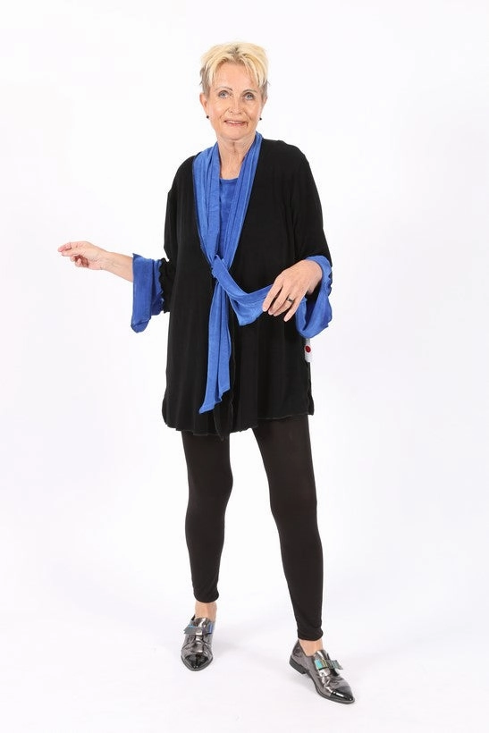 Layered Neckline Holiday Trip SLJ128 Slinky Jacket