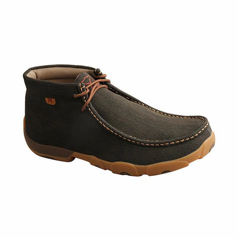 Sturdy Build Men's Chukka Driving Moc Charcoal