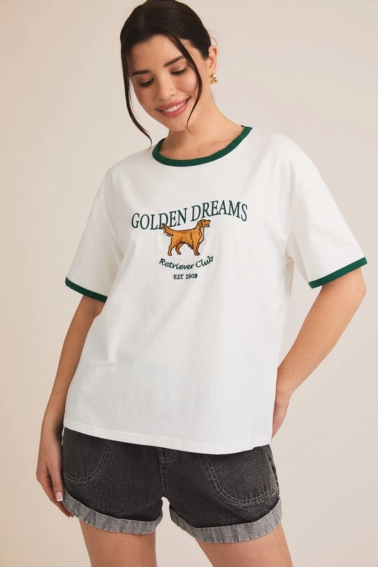 'GOLDEN DREAMS' T-SHIRT S-3XL Printed design Comfy Pieces