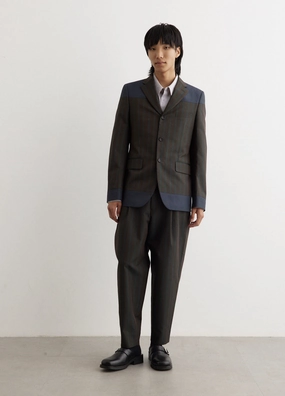 Stripe Blocked Jacket Noise Free Zipper