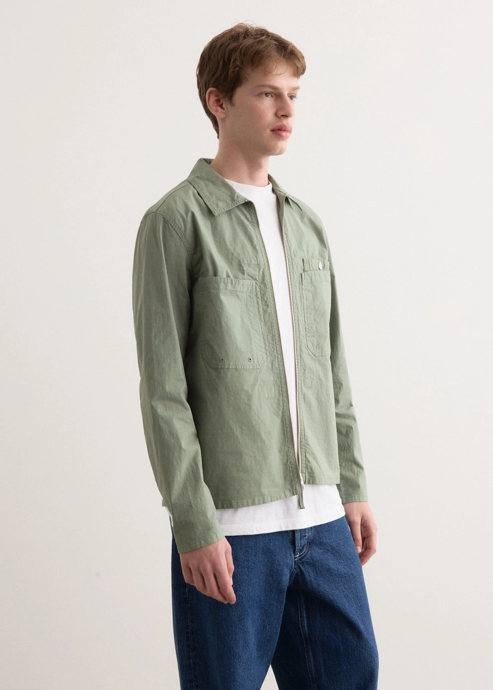 Stretch Enhanced Mobility Zones Adjustable Hood System Organic Cotton Ripstop Overshirt