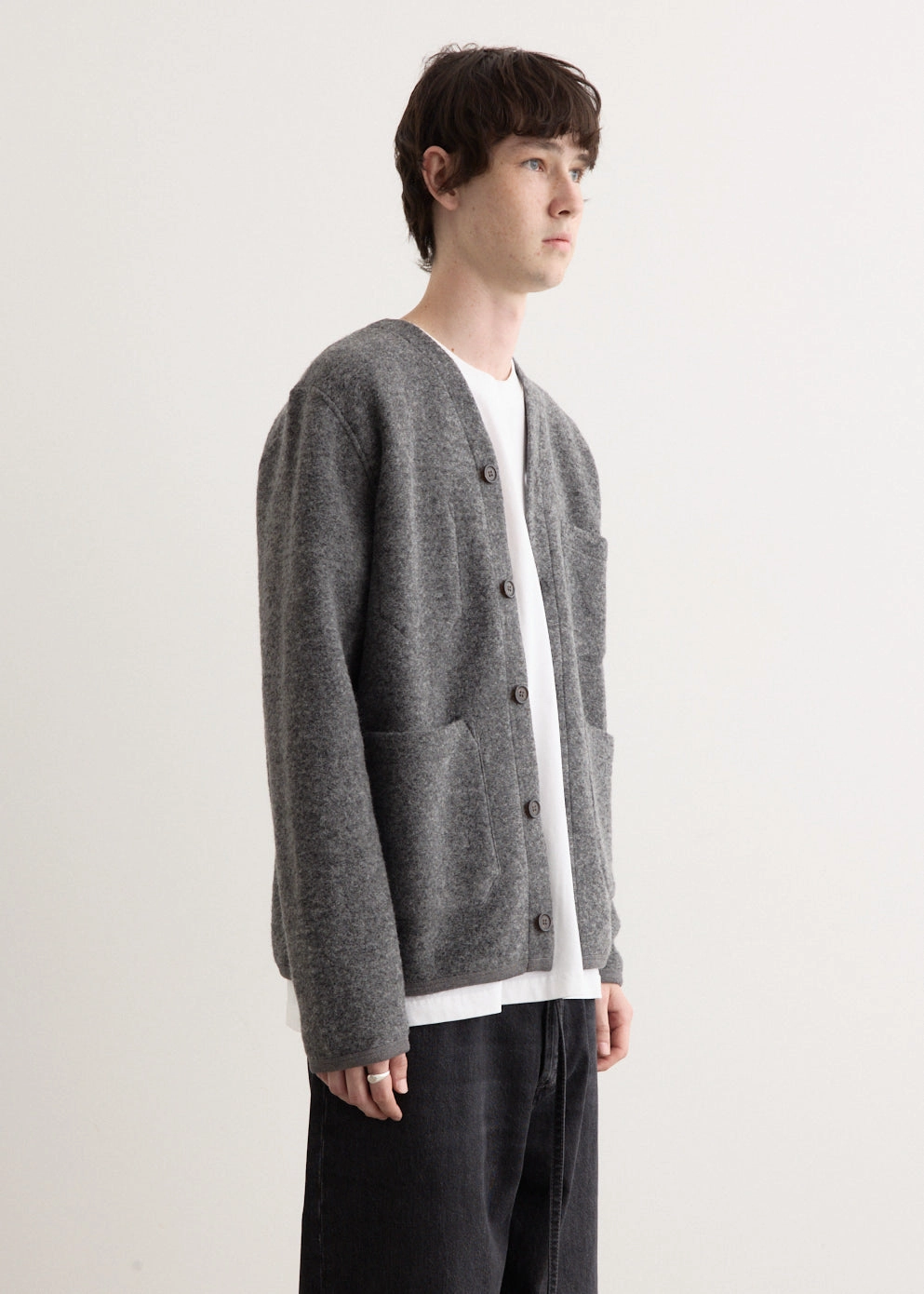 Fleece Cardigan Thermal Lining Bonded Zippers