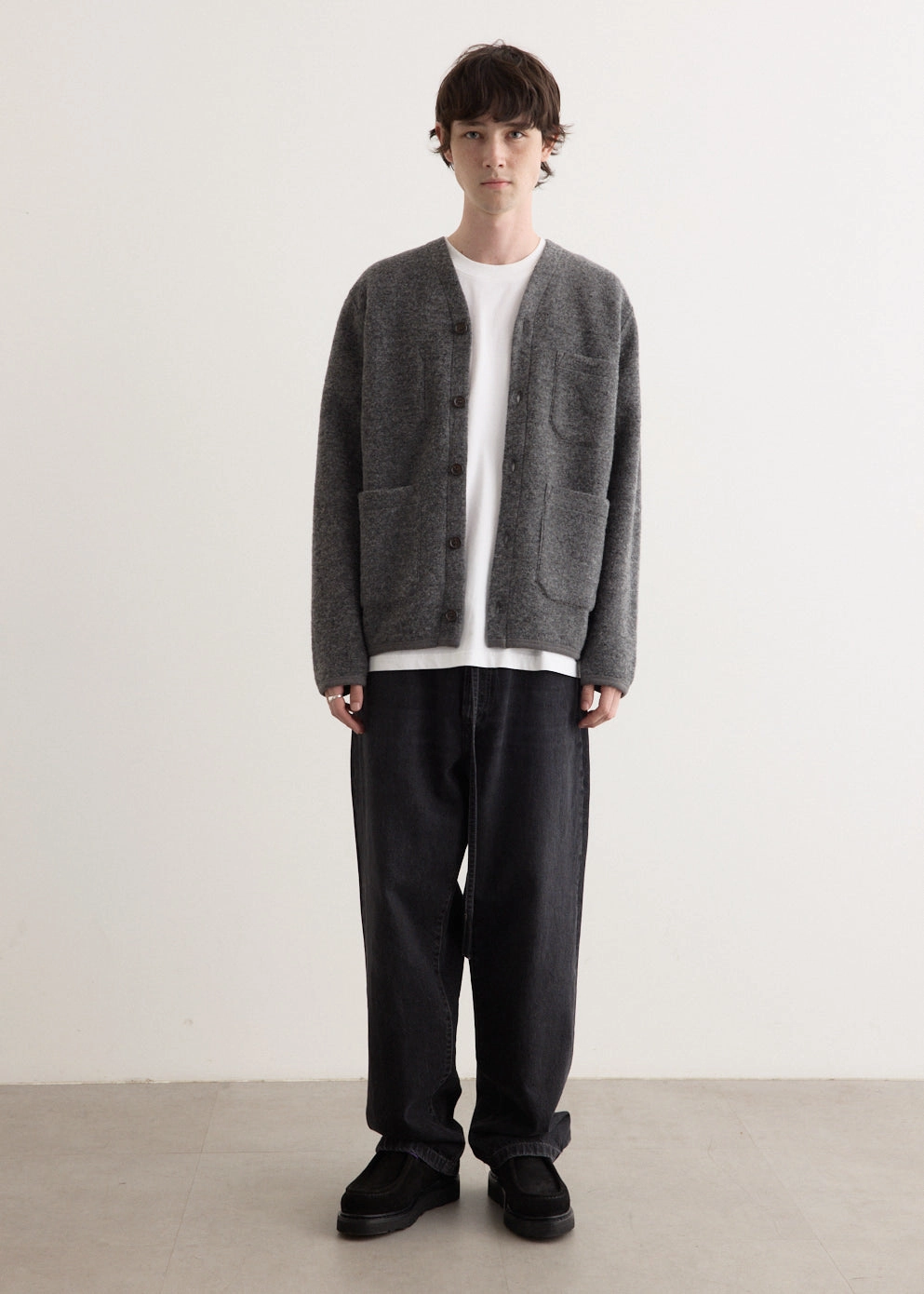 Water Repellent Fabric Fleece Cardigan