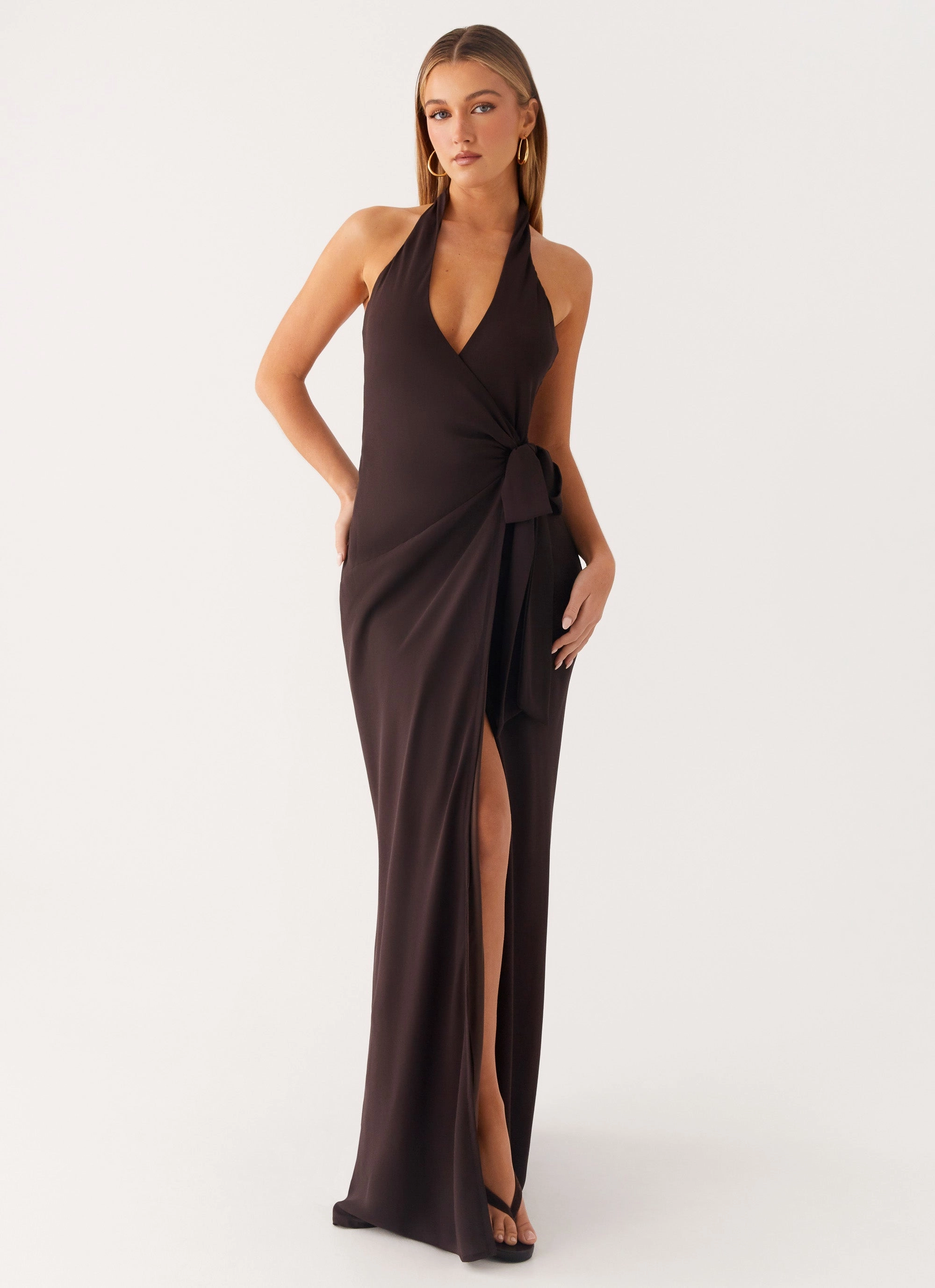 Cool Elegance Balanced Light So Chic Maxi Dress - Cool Chocolate