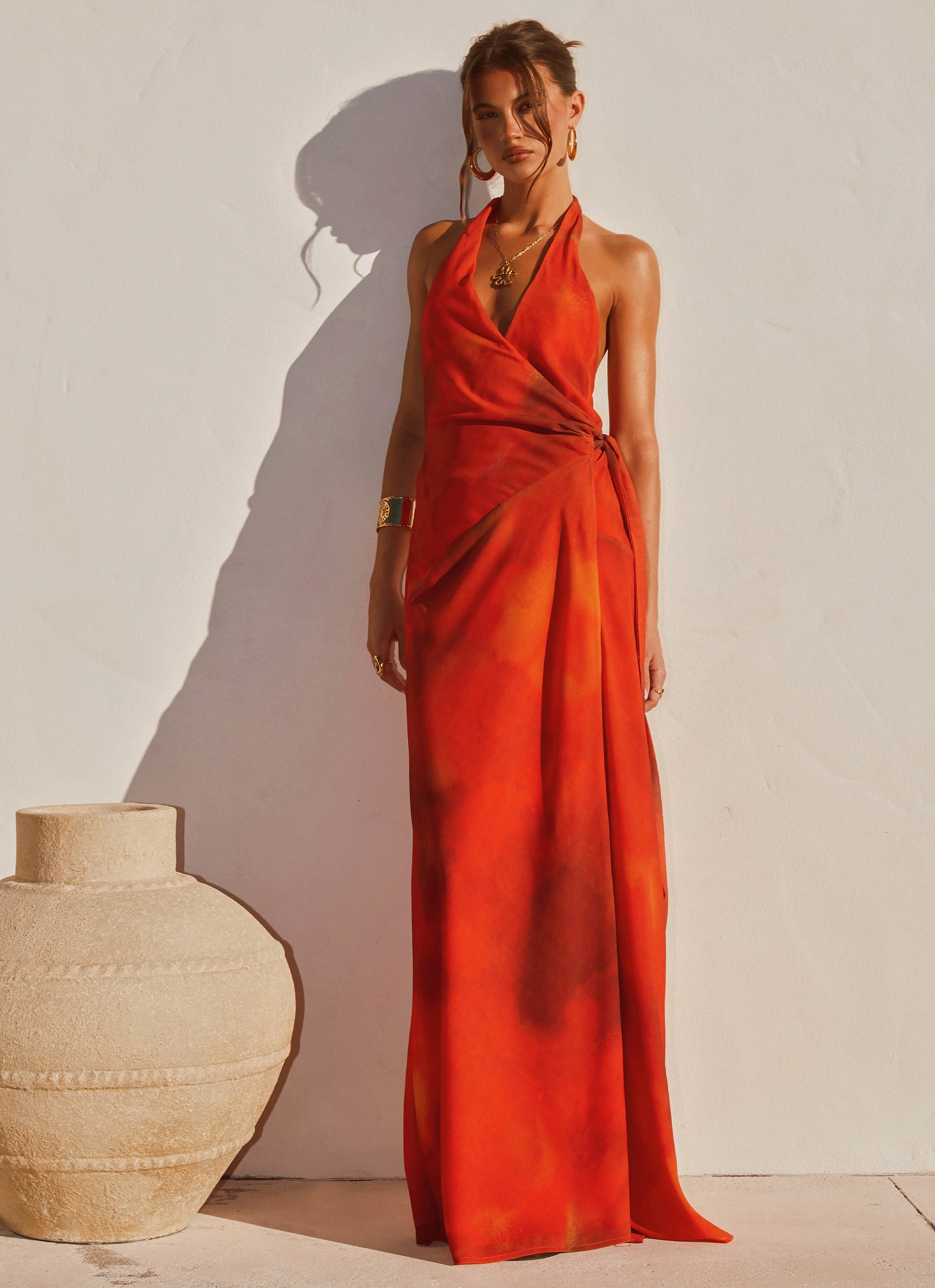 Tailored Layers So Chic Maxi Dress - Scarlet Blur