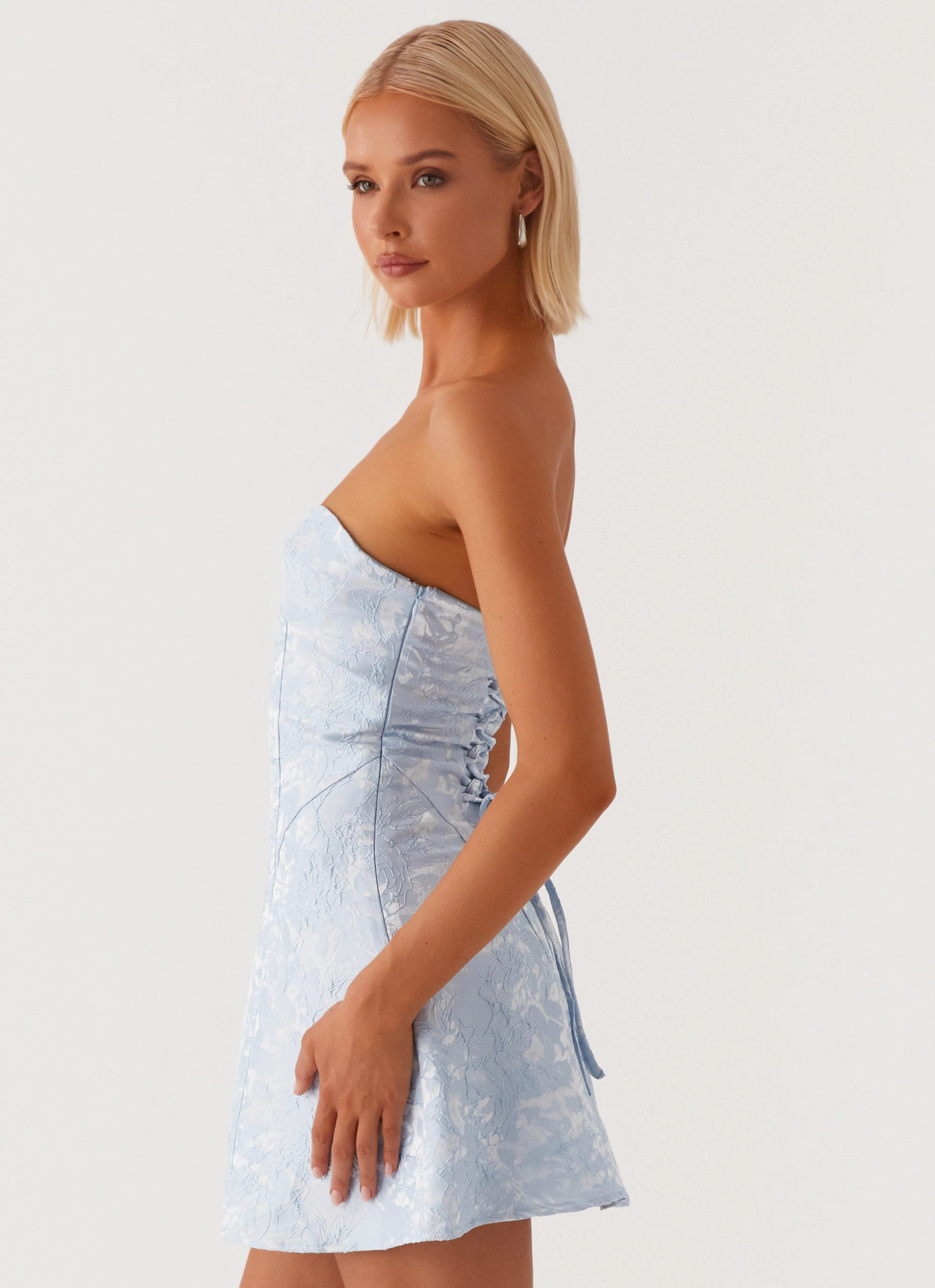 Modest Cut So Stylish Mini Dress - Blue